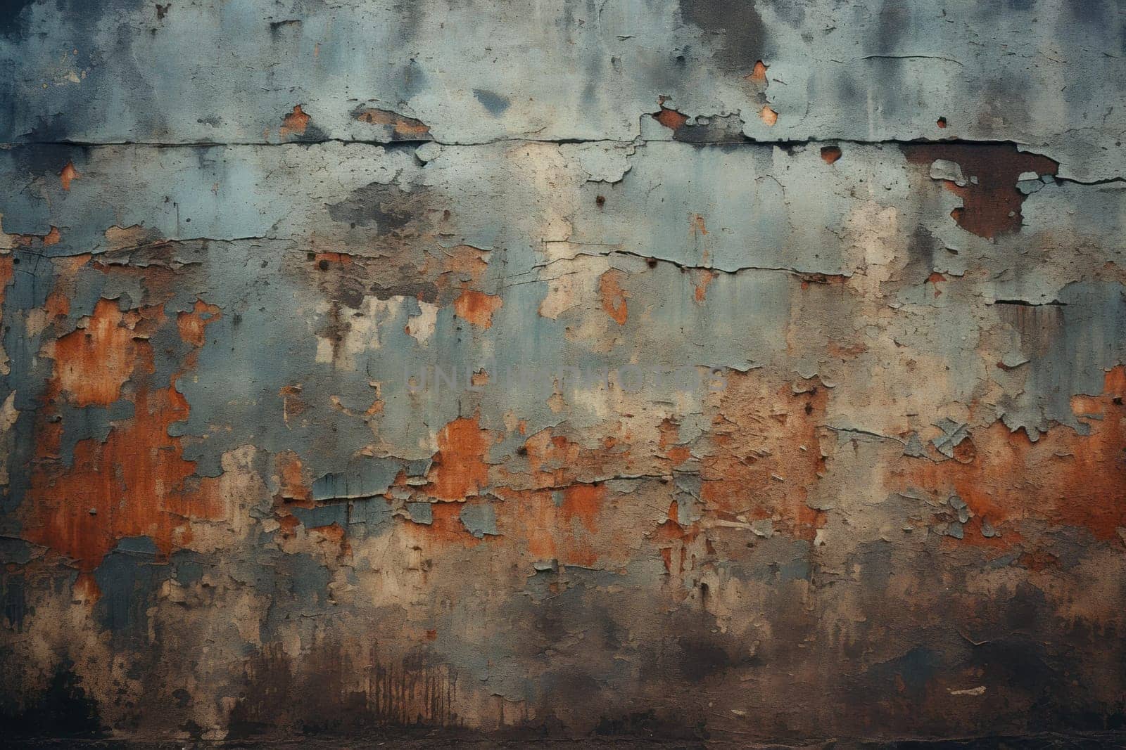 Rusty patchwork vintage wall. Arabic wall. Generate Ai