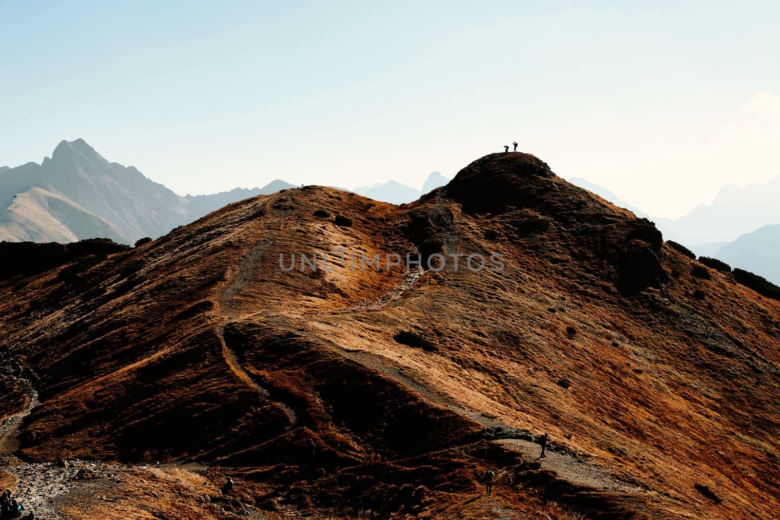 Mountain landscape in Tatra National Park in Poland. Popular tourist attraction. Amazing nature scenery. Best famous travel locations. Beauty of nature concept background