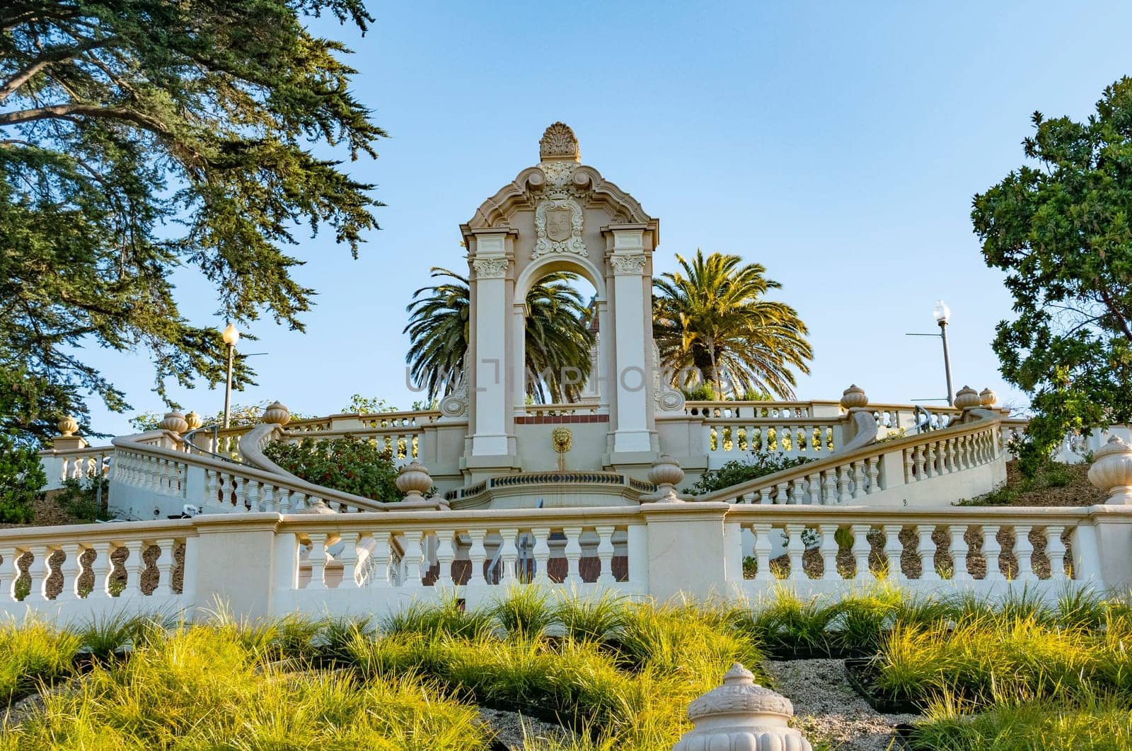San Francisco, USA - May 18, 2022: view to entrance of University of San Francisco.