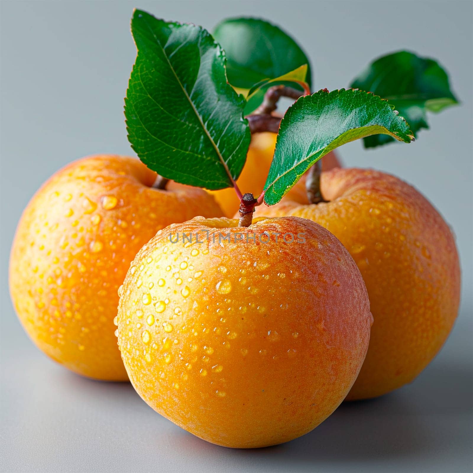 Exotic marula fruit on white isolated background AI generated image