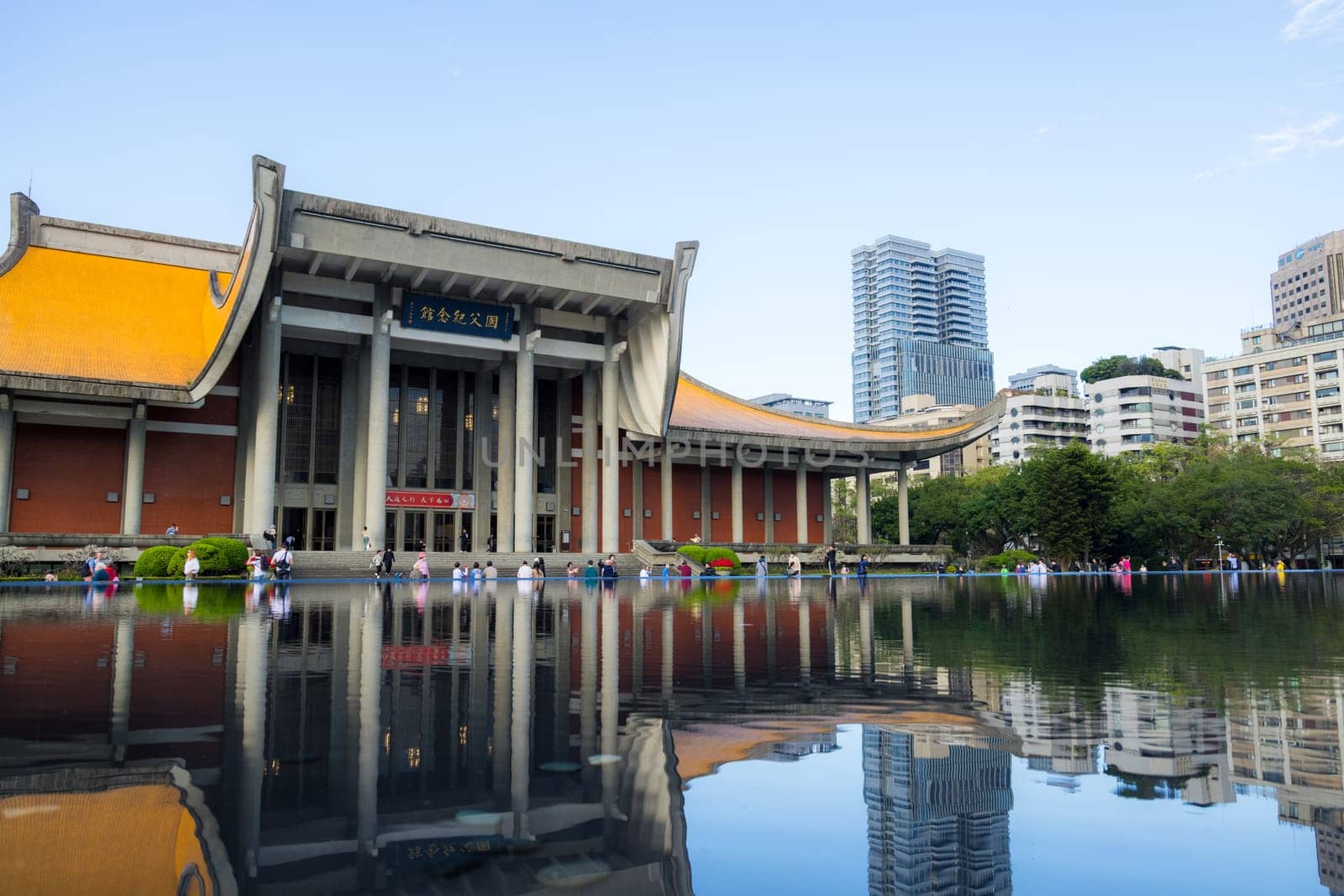 Taipei, Taiwan  18 January 2024: Sun Yat Sen Memorial Hall in Taipei city