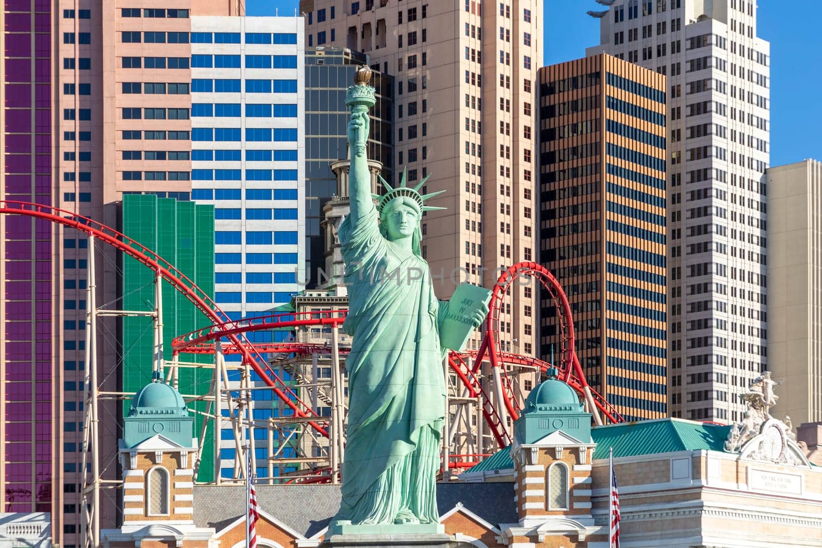 Las Vegas, USA - May 25, 2022: New York Hotel and Casino in Las Vegas, Nevada, USA