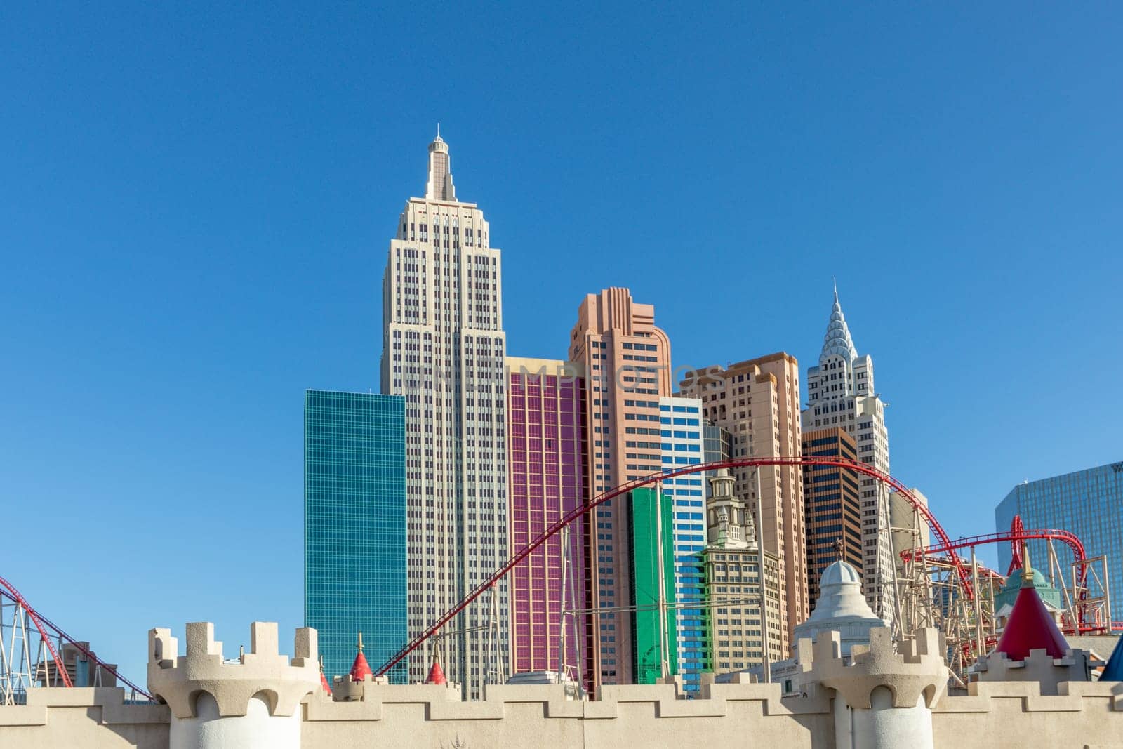 Las Vegas, USA - May 25, 2022: New York Hotel and Casino in Las Vegas, Nevada, USA