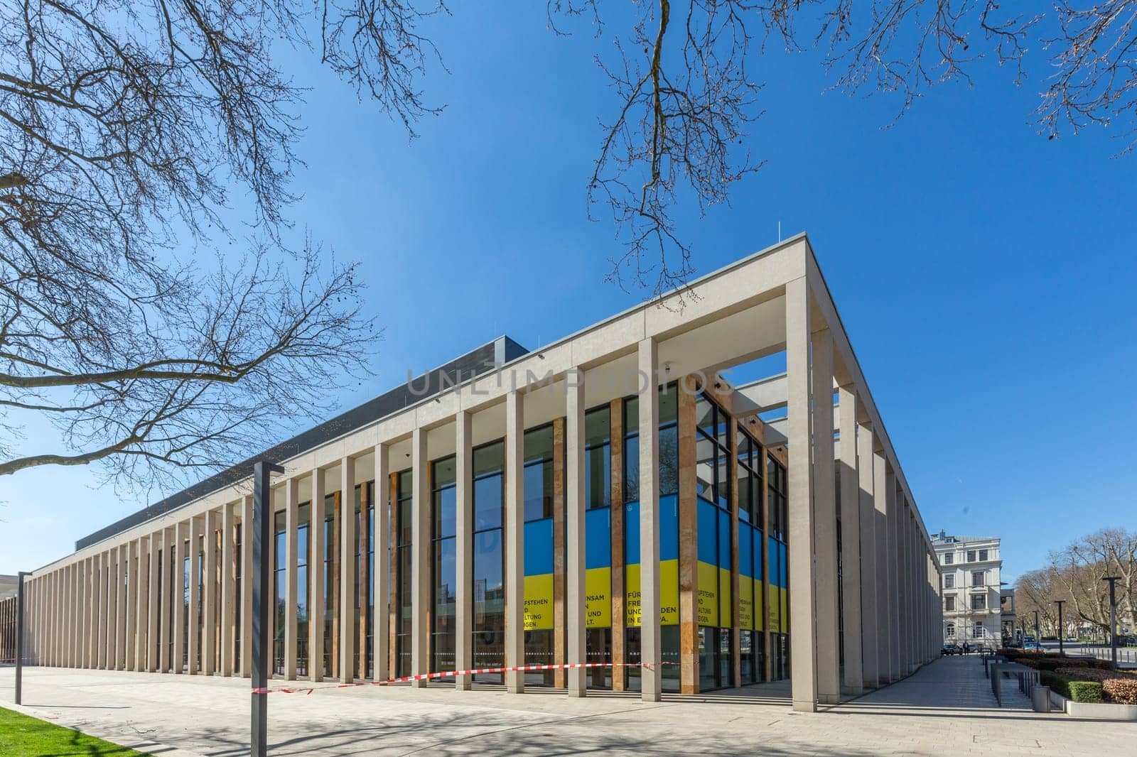 Wiesbaden, Germany - April 4, 2023: RheinMain Congress Center in Wiesbaden, Germany