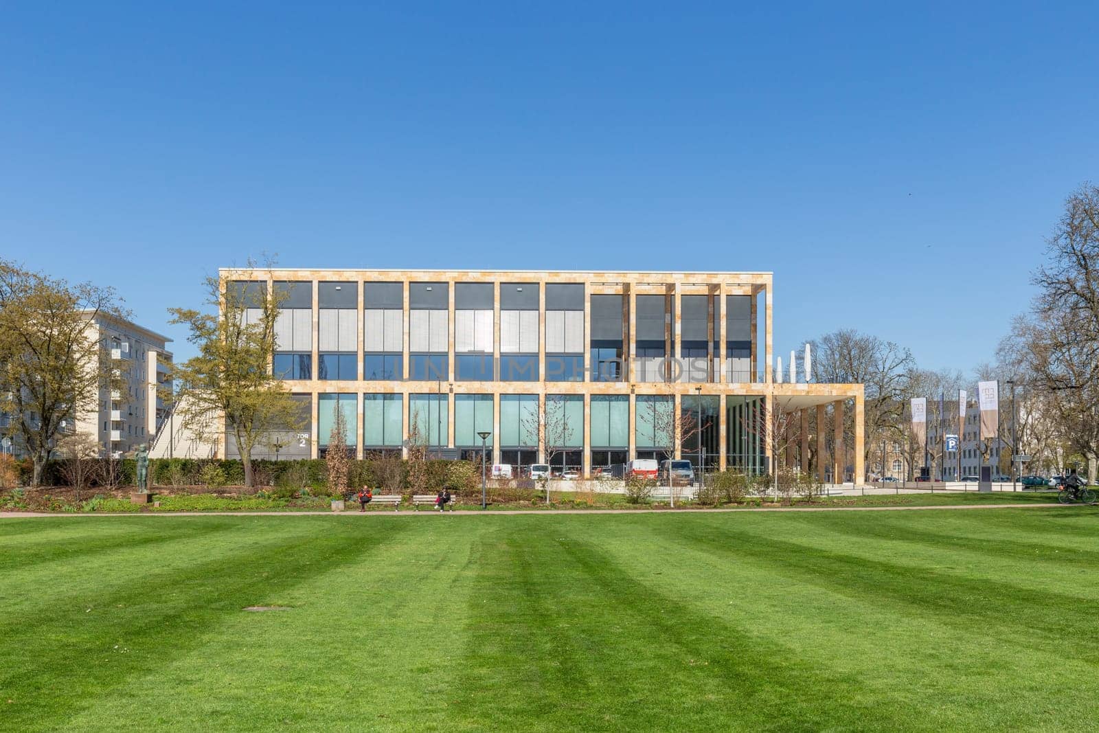 Wiesbaden, Germany - April 4, 2023: RheinMain Congress Center in Wiesbaden, Germany