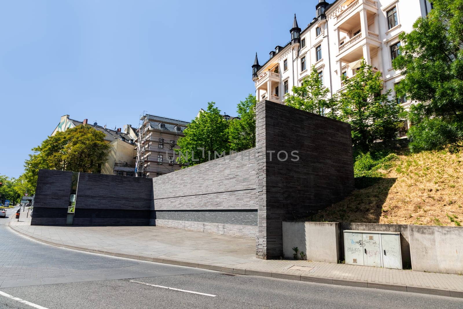 Wiesbaden, Germany - May 27, 2023: holocaust memorial in Wiesbaden, Germany.