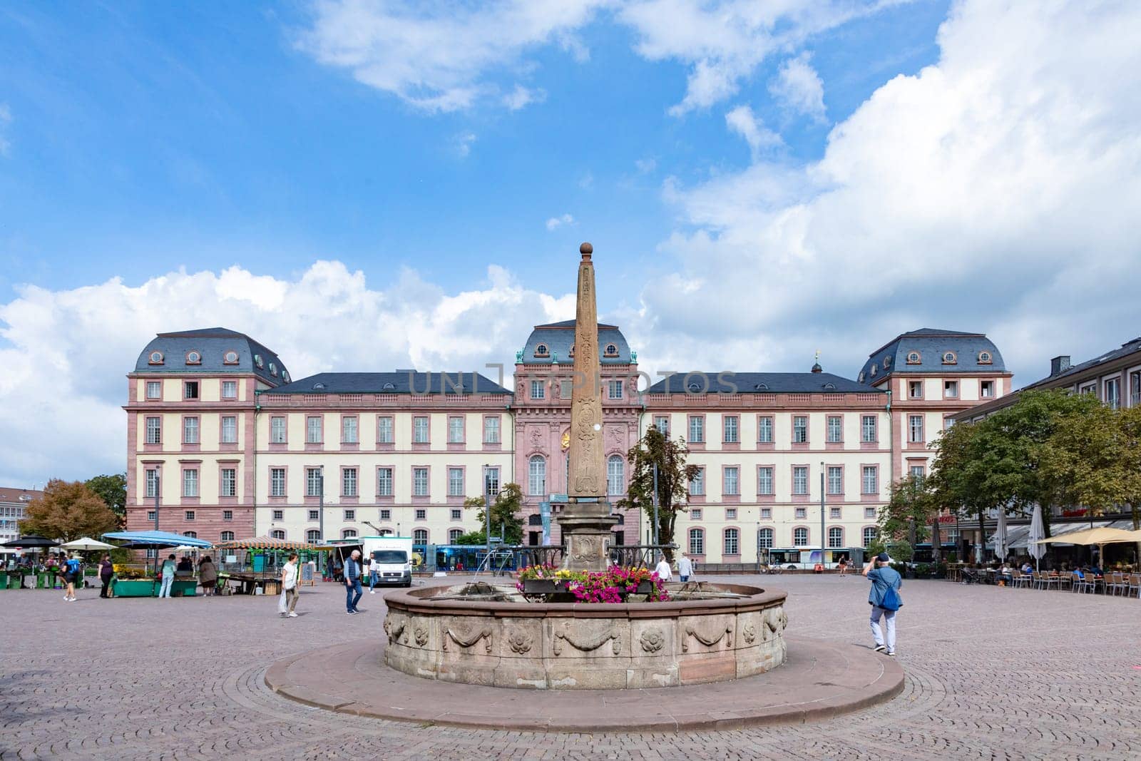 Darmstadt, Germany - September 13, 2023:old city Castle in Darmstadt, Germany.