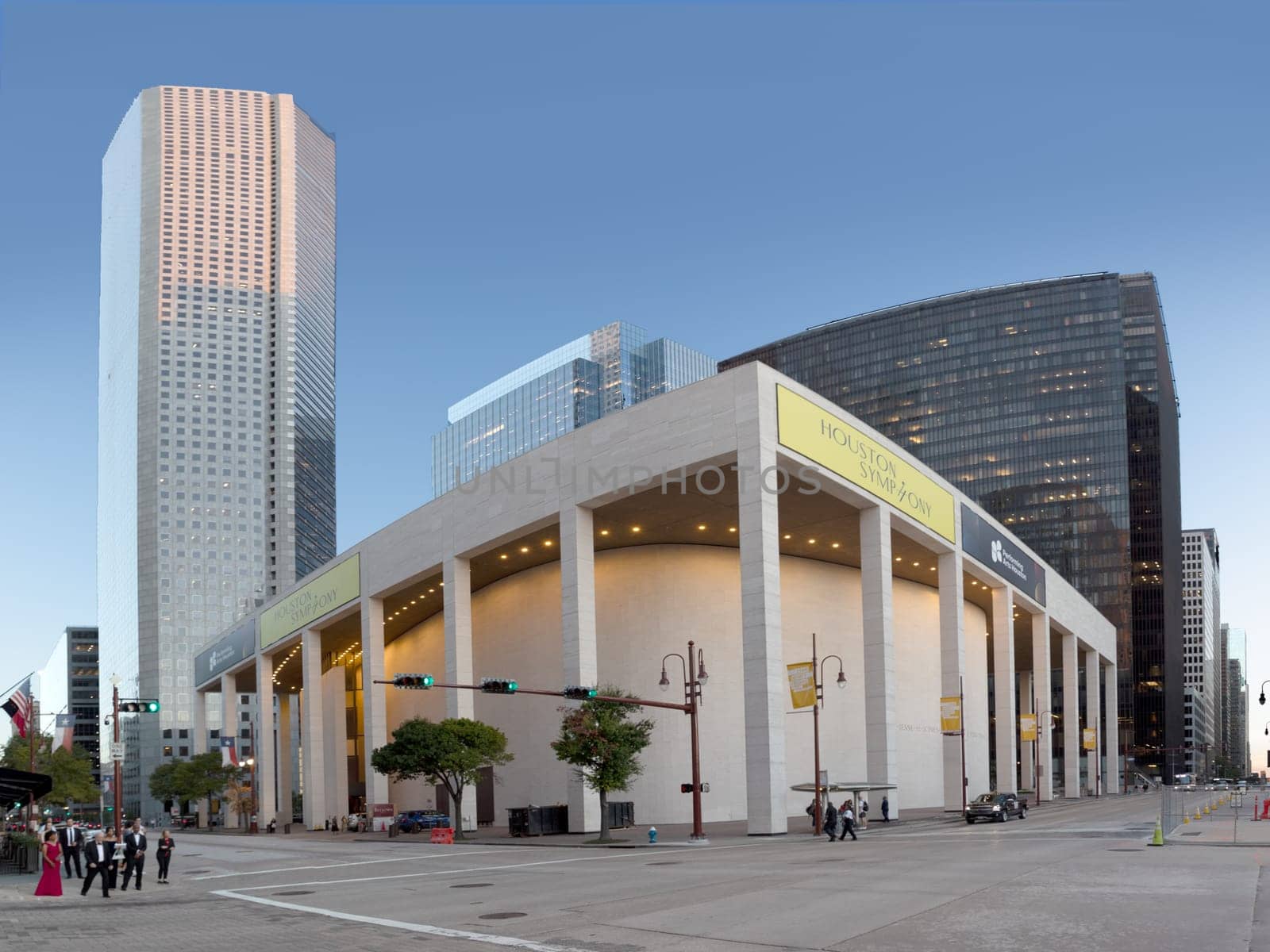 Houston, USA - October 20, 2023: houston symphony orchestra in the Jones hall celebrates in 2023 50 Years in the Jones Hall.