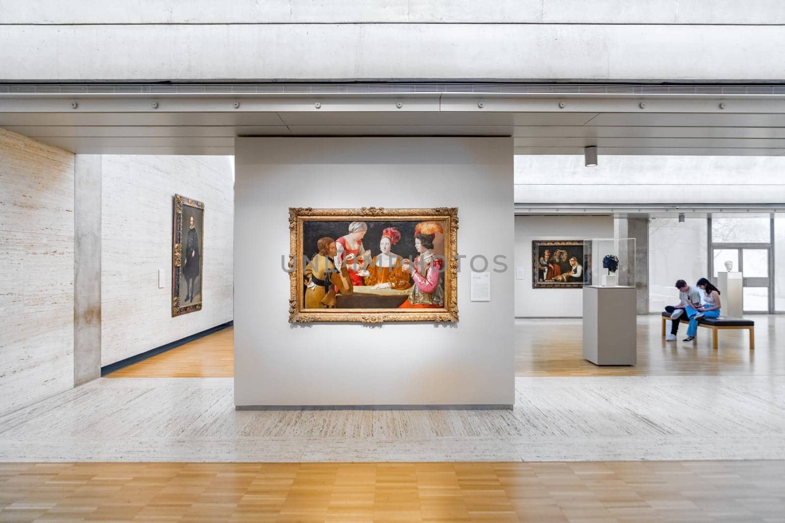 Fort Worth, Texas - November 5, 2023: The Kimbell Art Museum is located in the cultural district and host European Old Masters and traveling art exhibitions in Ft Worth, Texas, USA