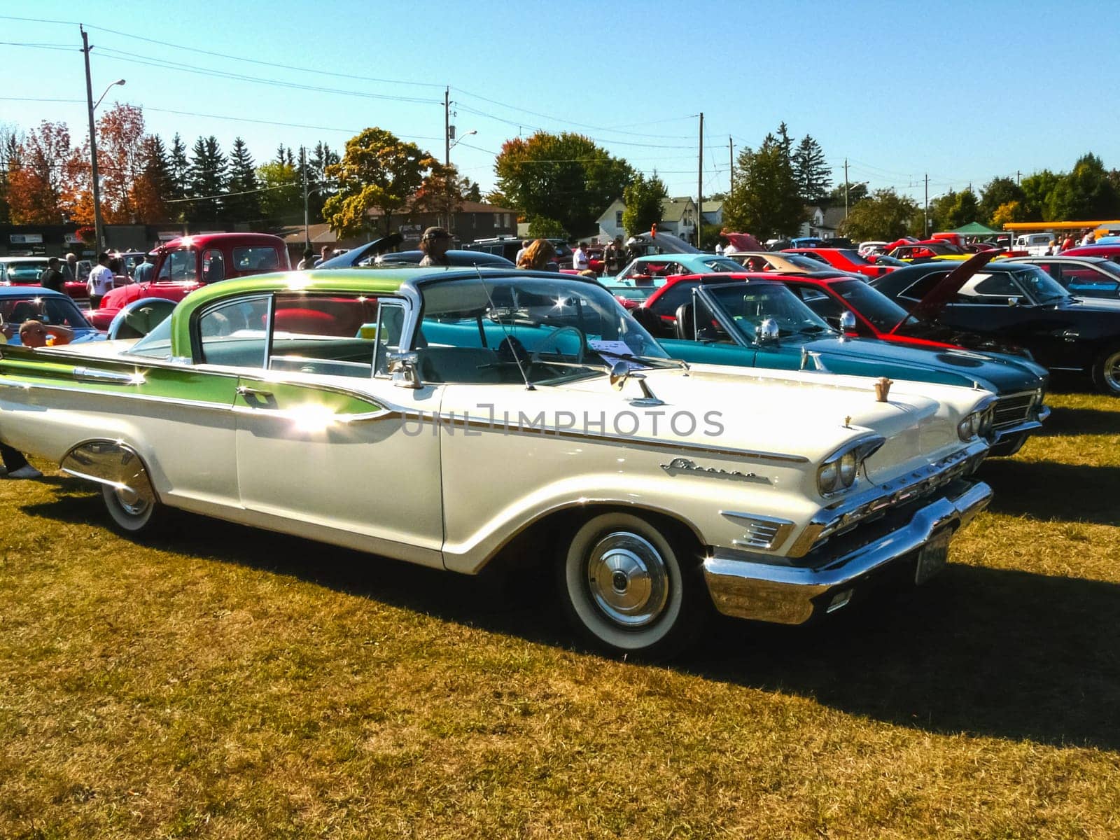 Columbus, USA - July 20, 2015: Exhibition of vintage rarity cars. Samples of the automotive industry of past years.
