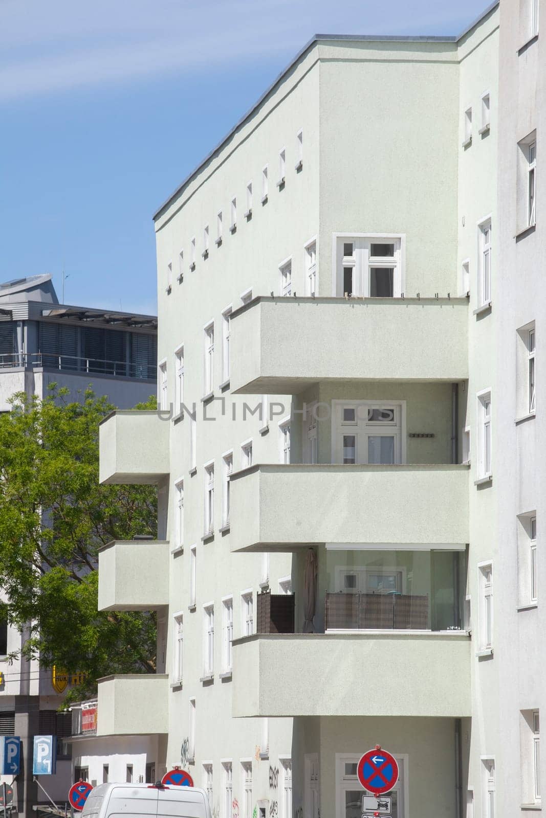 Modern apartment buildings, Rostock, Mecklenburg-Vorpommern, Germany, Europe