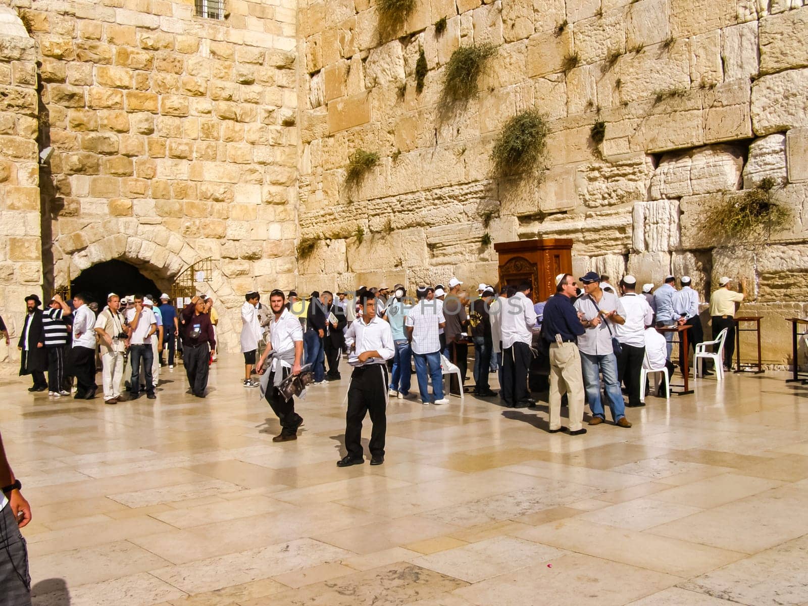 Jerusalem, Israel - May 23, 2013: The city of Jerusalem, sights of the city and Israel, religious symbols and buildings in the streets of the city.