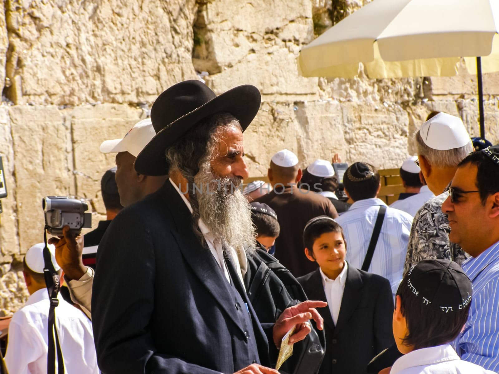Jerusalem, Israel - May 23, 2013: The city of Jerusalem, sights of the city and Israel, religious symbols and buildings in the streets of the city.
