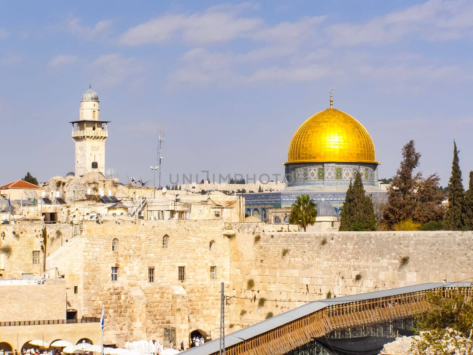Jerusalem, Israel - May 23, 2013: The city of Jerusalem, sights of the city and Israel, religious symbols and buildings in the streets of the city.