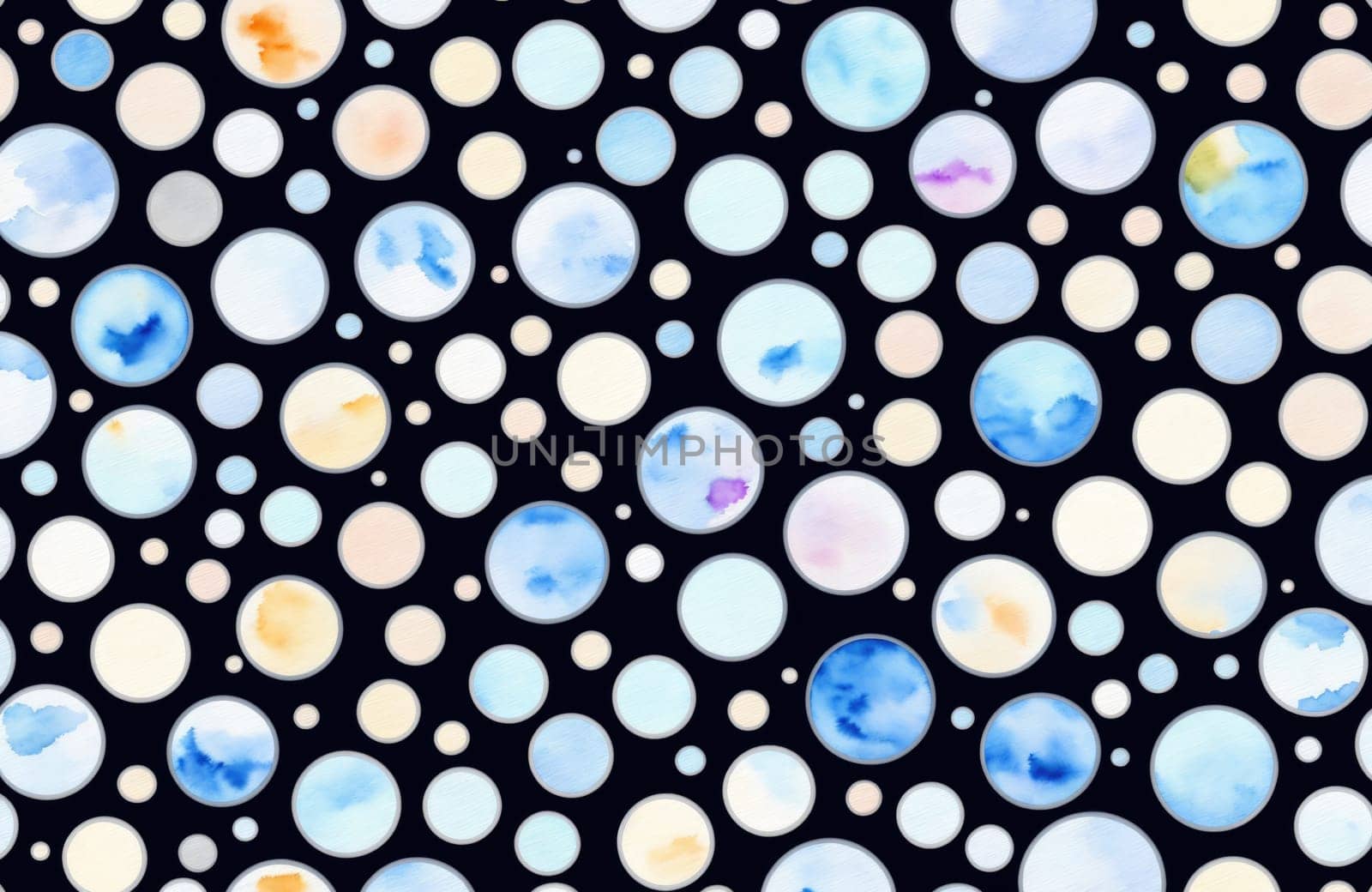 watercolour style, seamless, circle, design, prints, texture