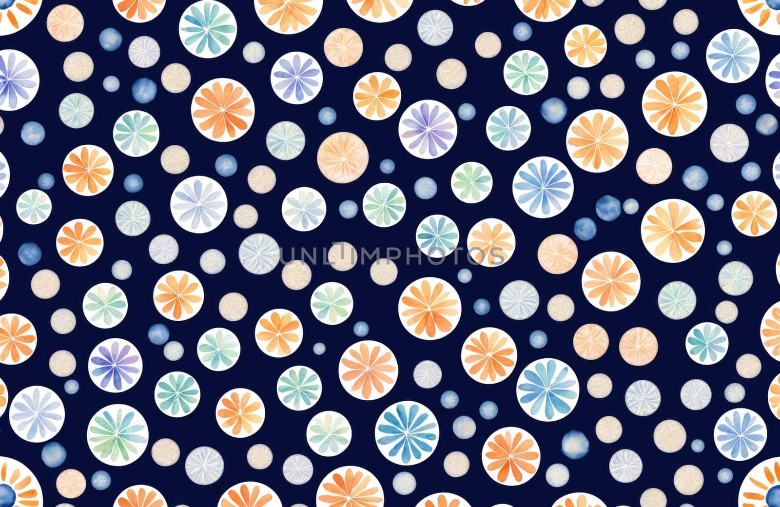 watercolour style, seamless, circle, design, prints, texture