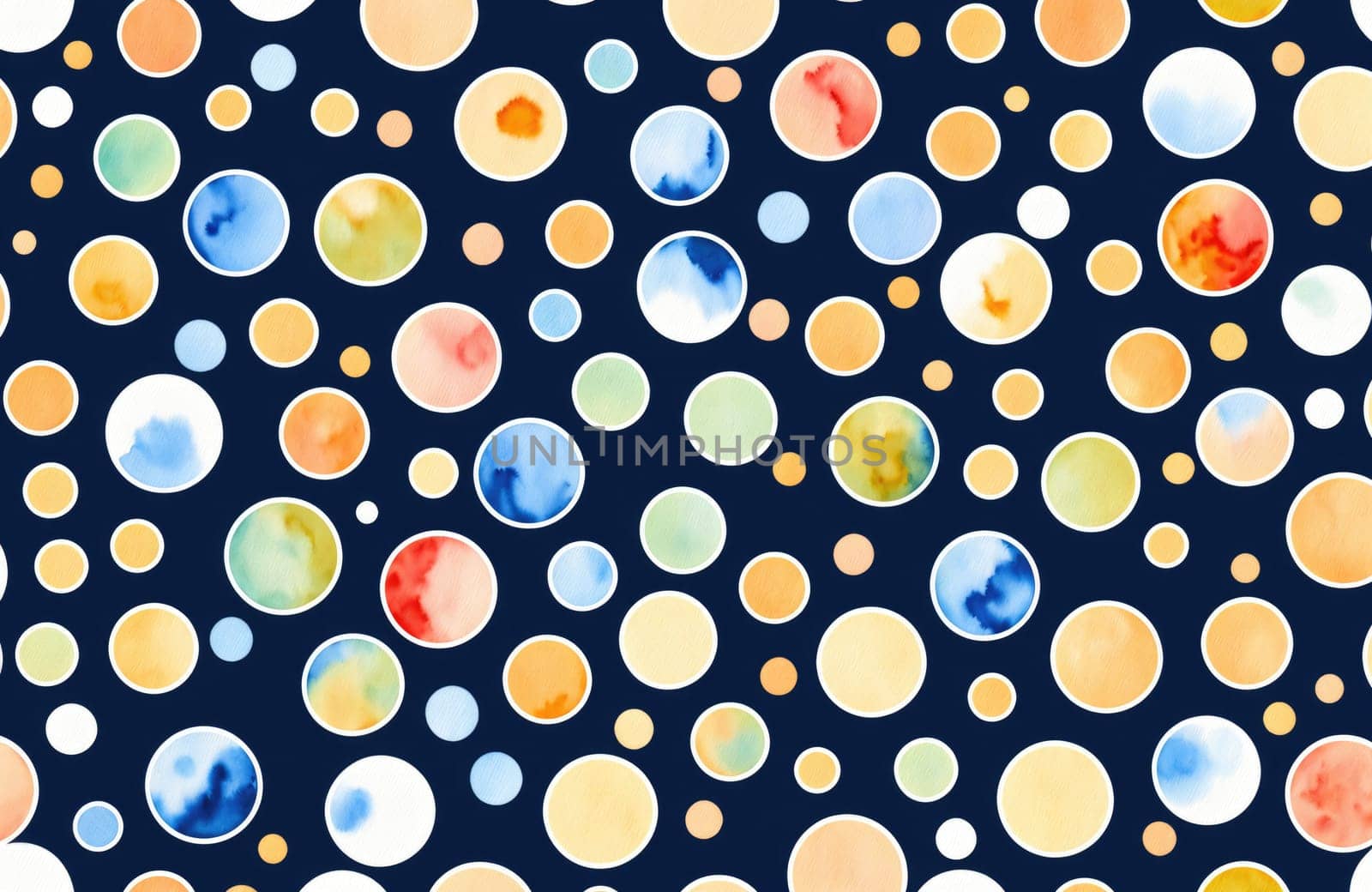 watercolour style, seamless, circle, design, prints, texture