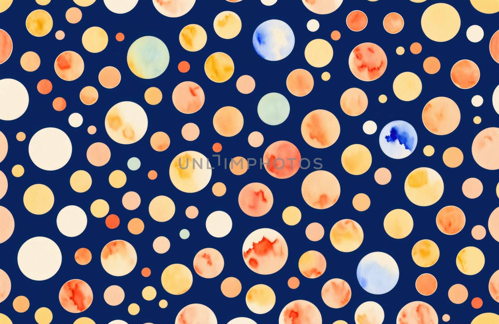 watercolour style, seamless, circle, design, prints, texture