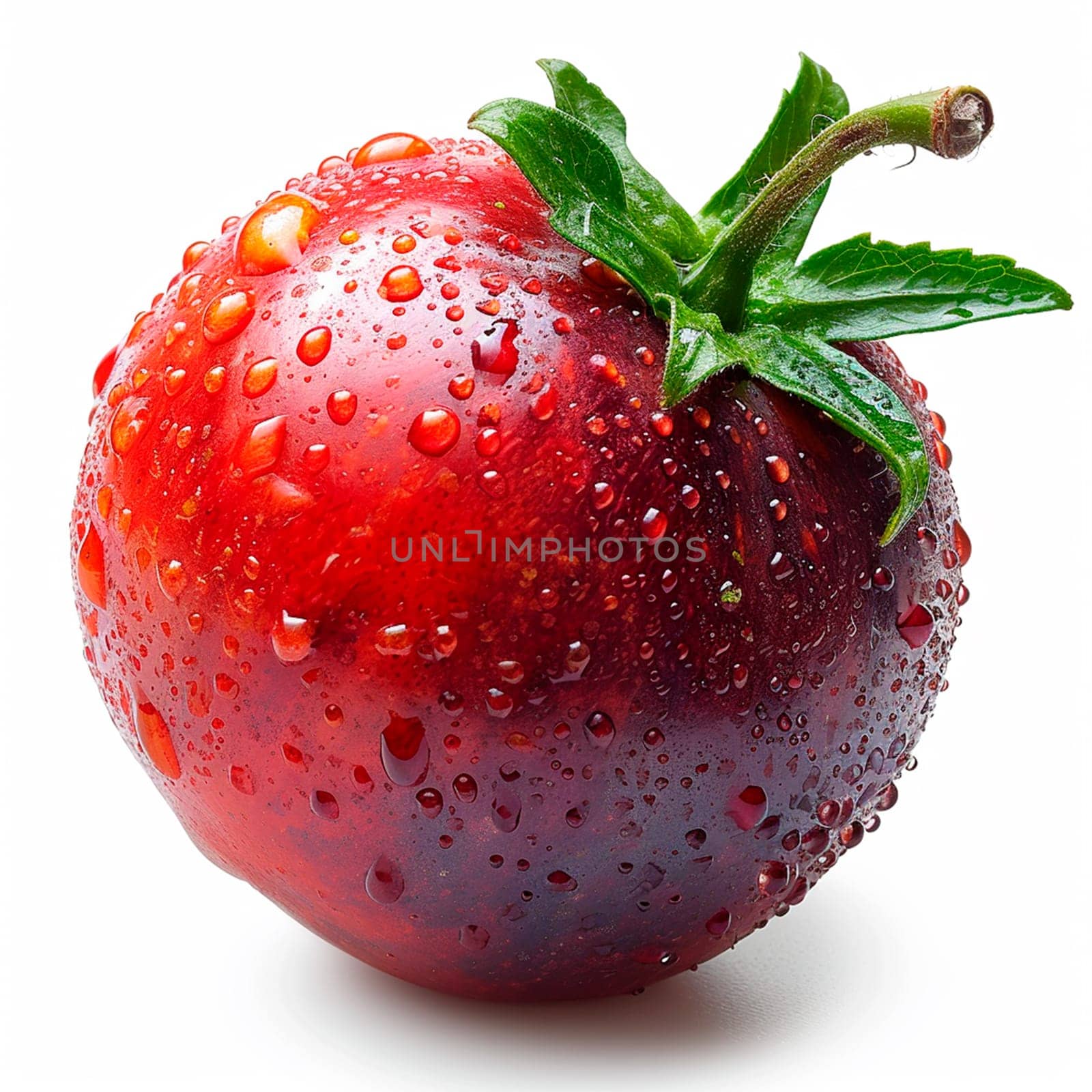 Tamarillo, exotic fruit on white isolated background AI generated image