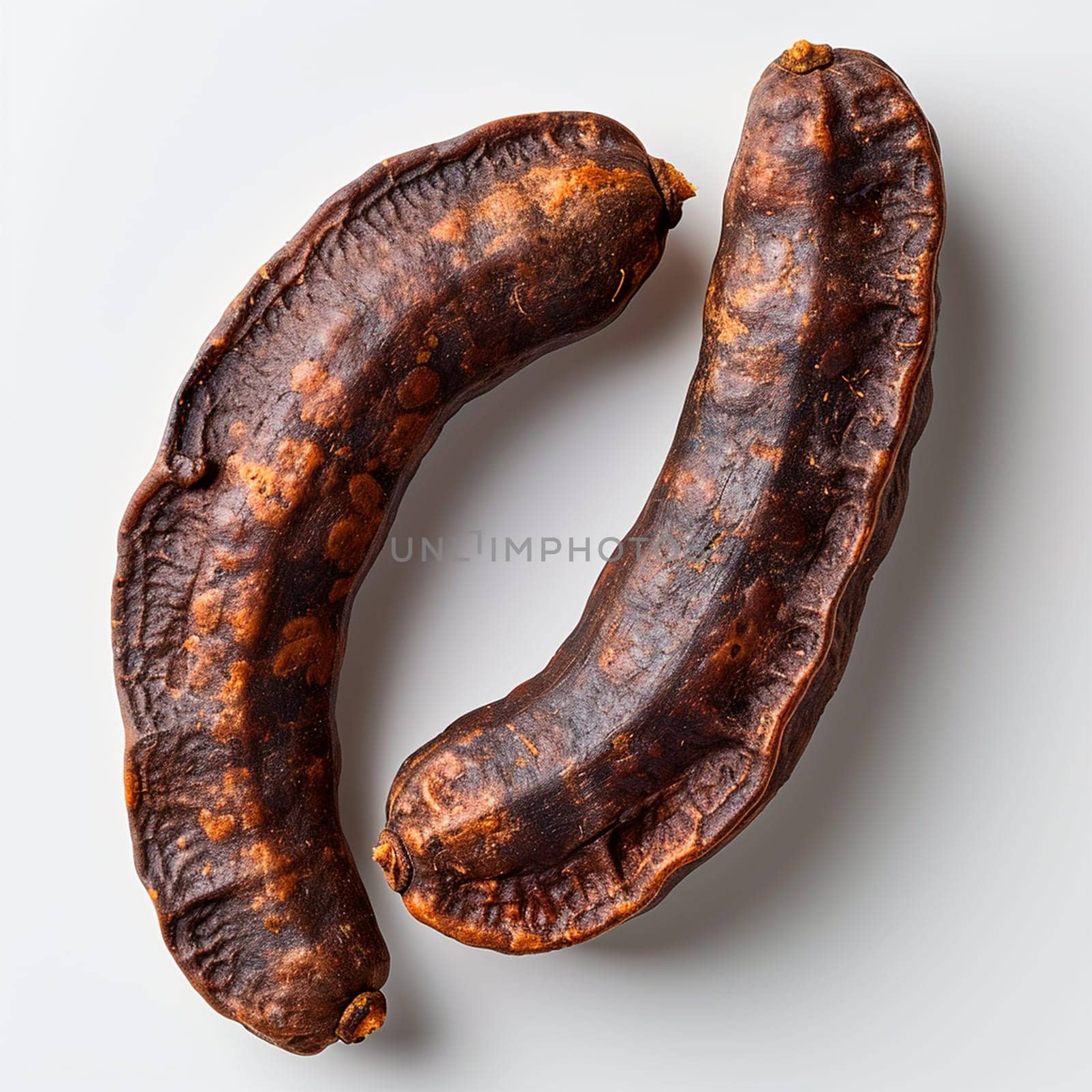 Tamarind on white isolated background AI generated image