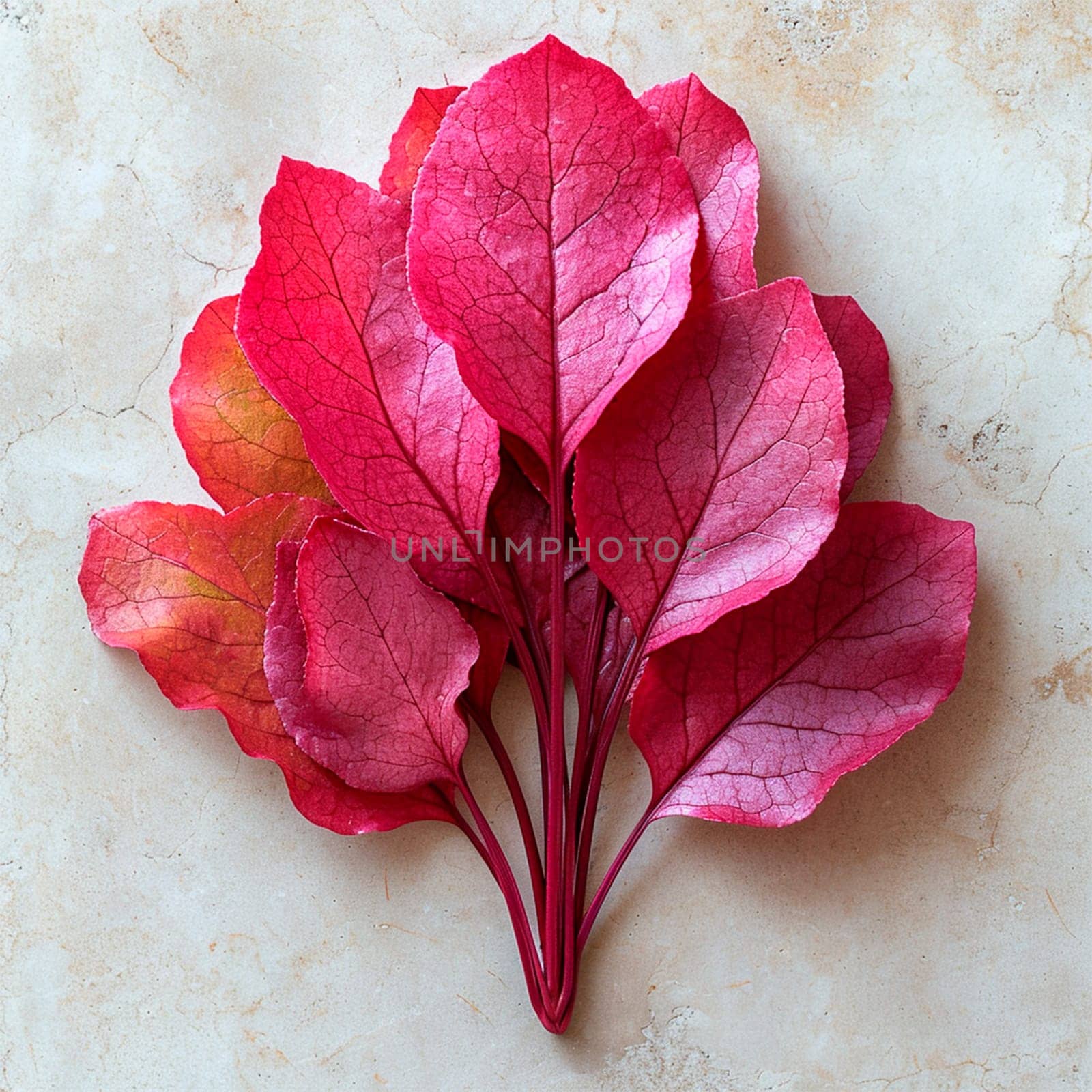 Sorrel on a white isolated background AI generated image