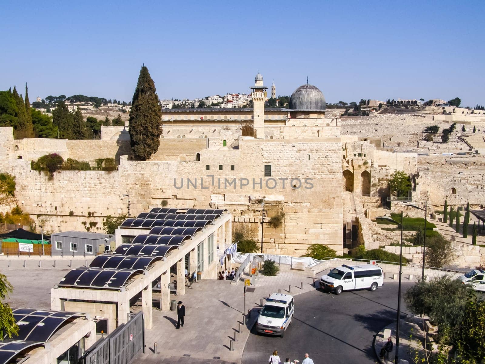 Jerusalem, Israel - May 23, 2013: The city of Jerusalem, sights of the city and Israel, religious symbols and buildings in the streets of the city.