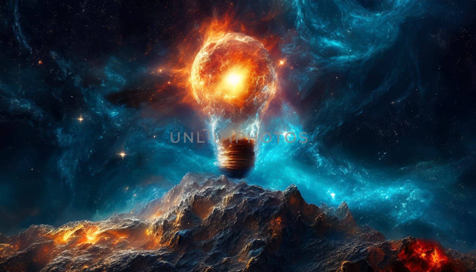 Bright idea and creative thinking