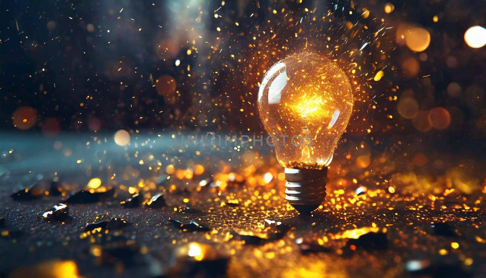Bright idea and creative thinking