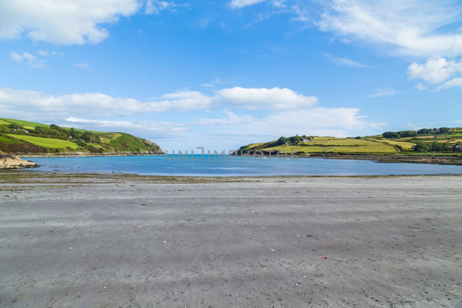 Beach in Tralong Bay at County Cork, Ireland.