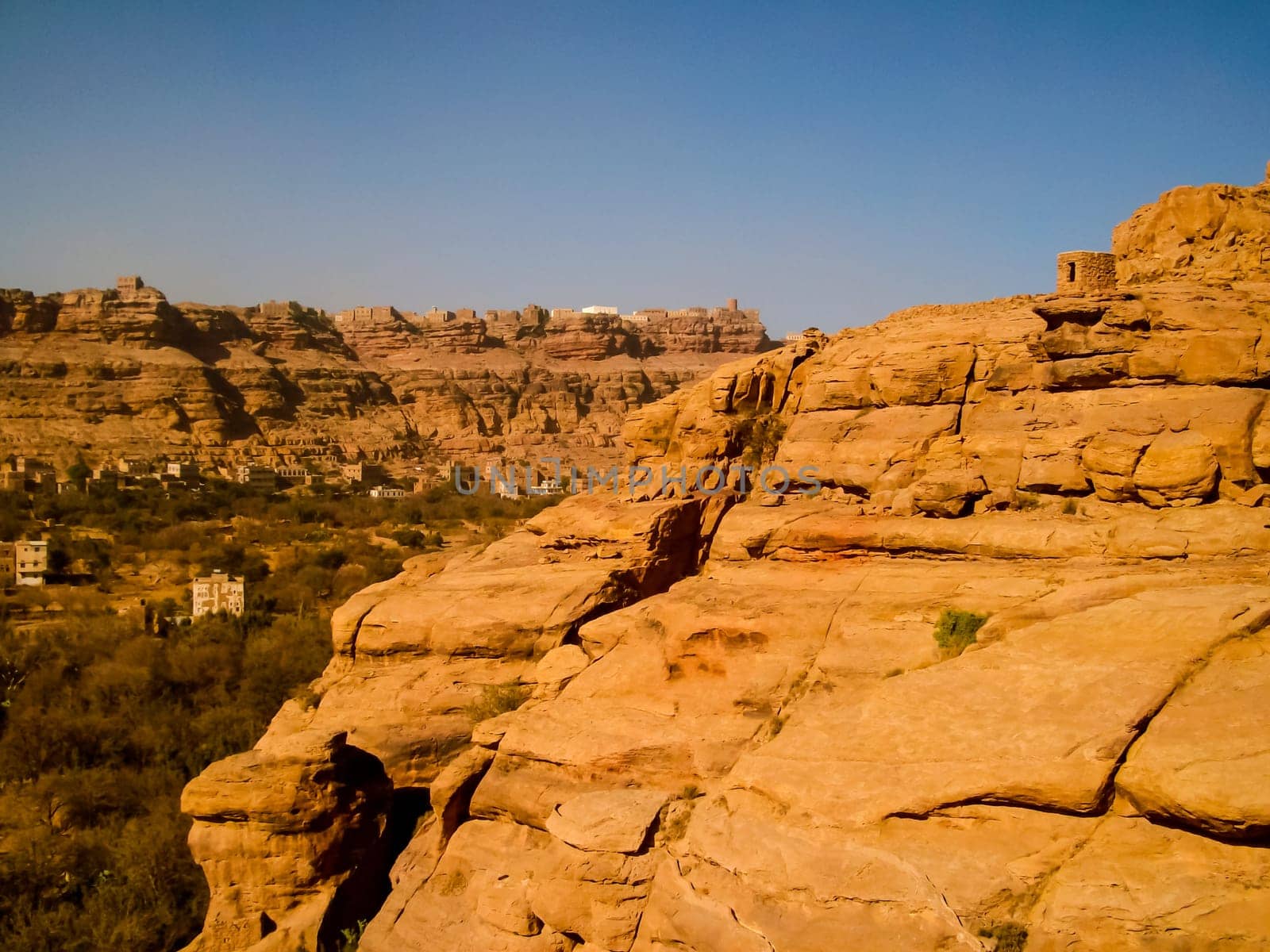 Desert in Yemen, the nature of the desert of the Middle East.