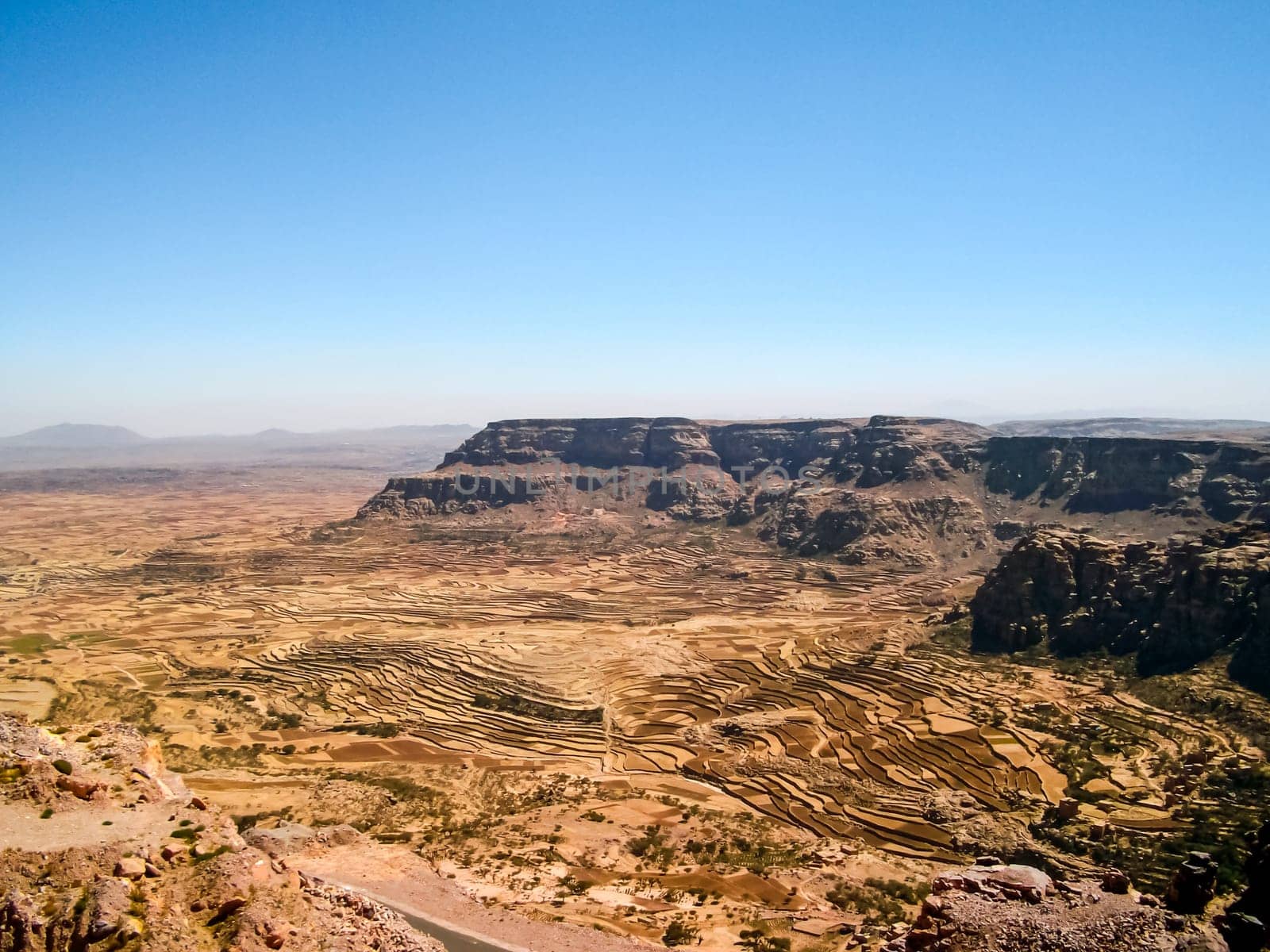 Desert in Yemen, the nature of the desert of the Middle East.