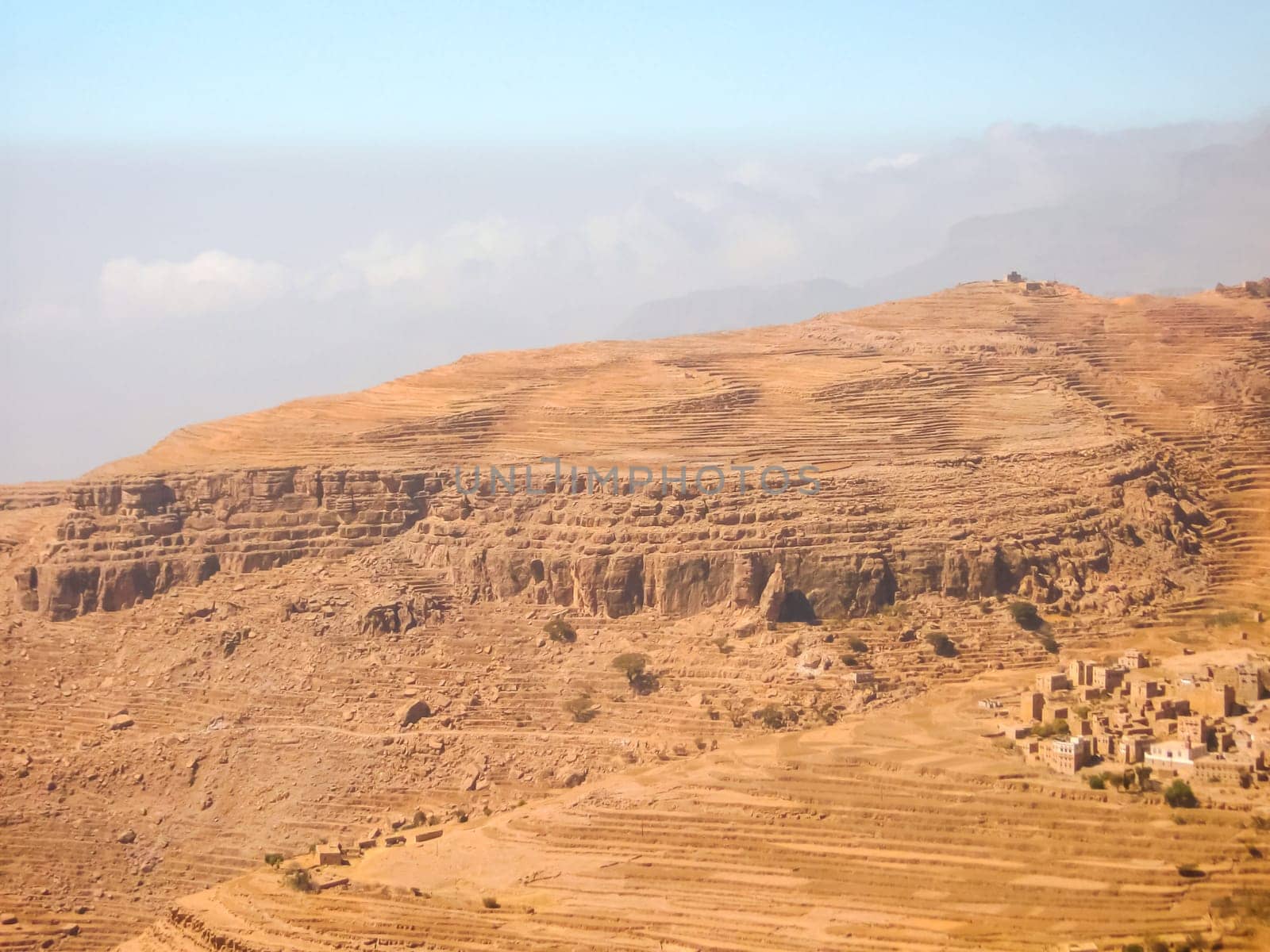 Desert in Yemen, the nature of the desert of the Middle East.