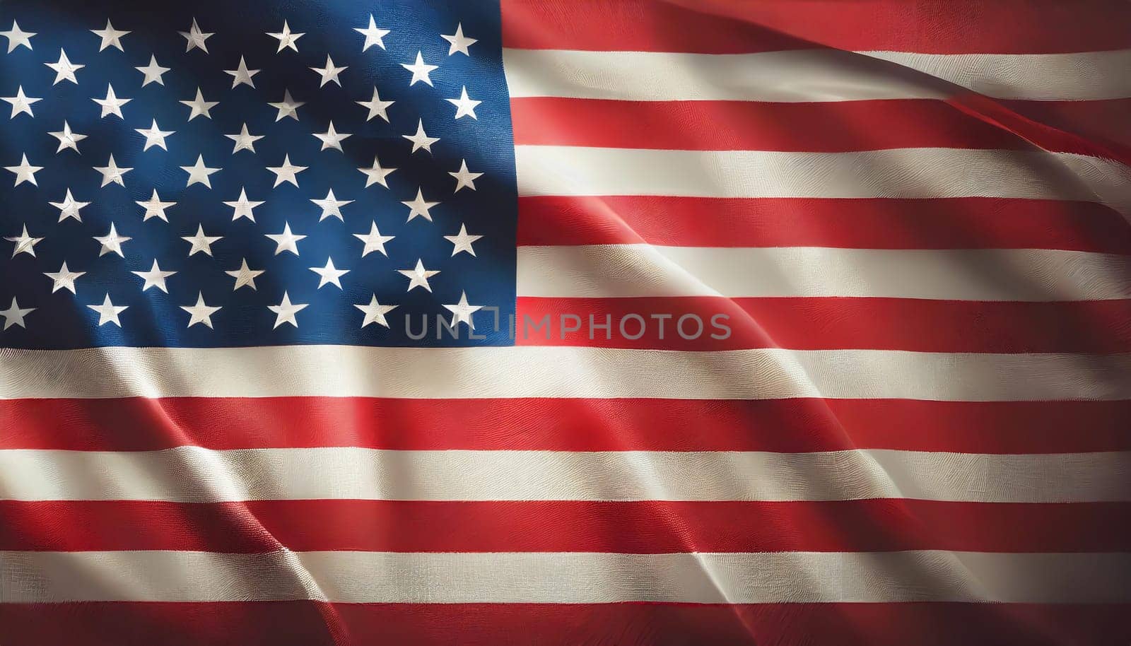 Illustration of the USA national flag