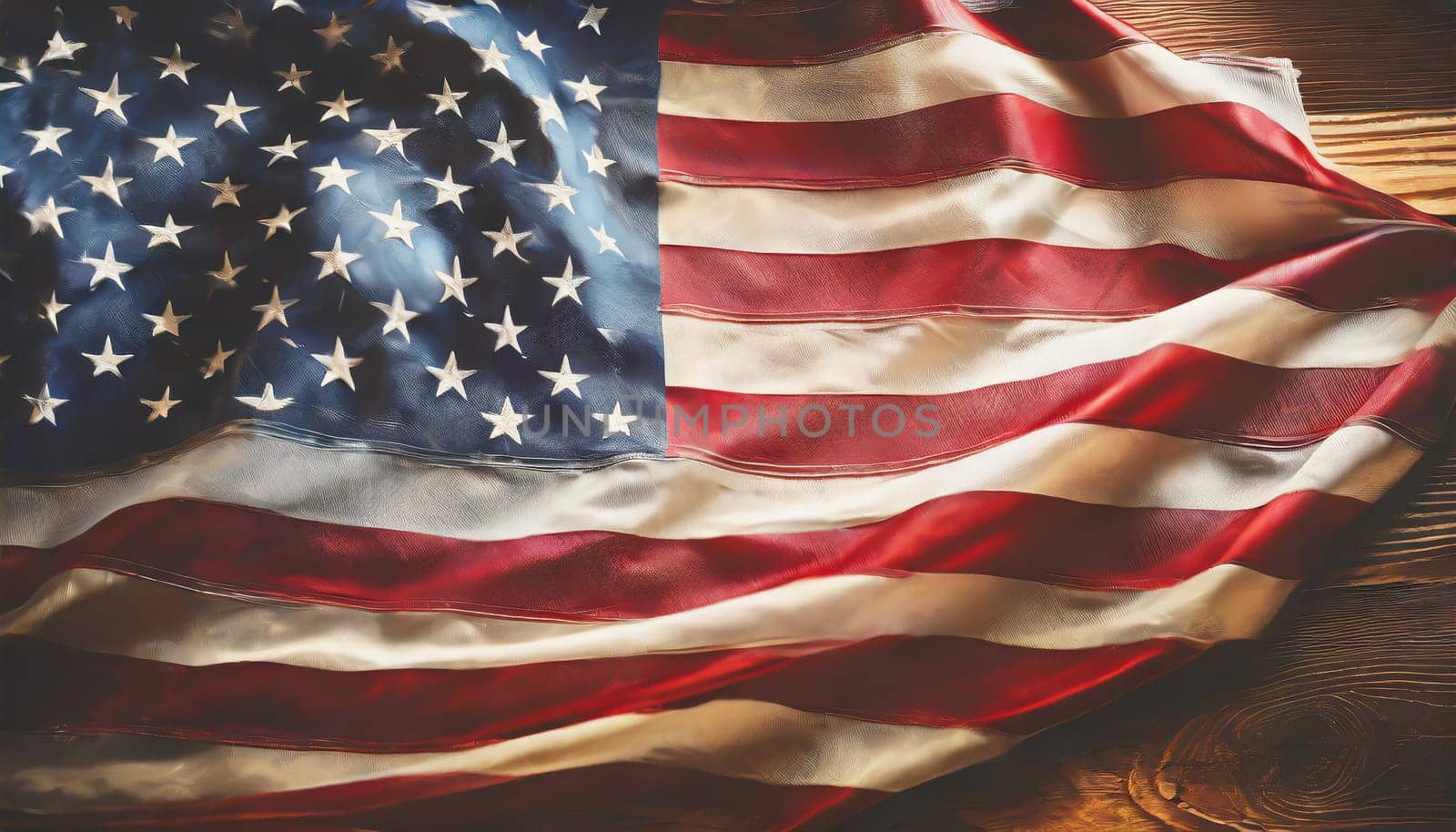 Illustration of the USA national flag