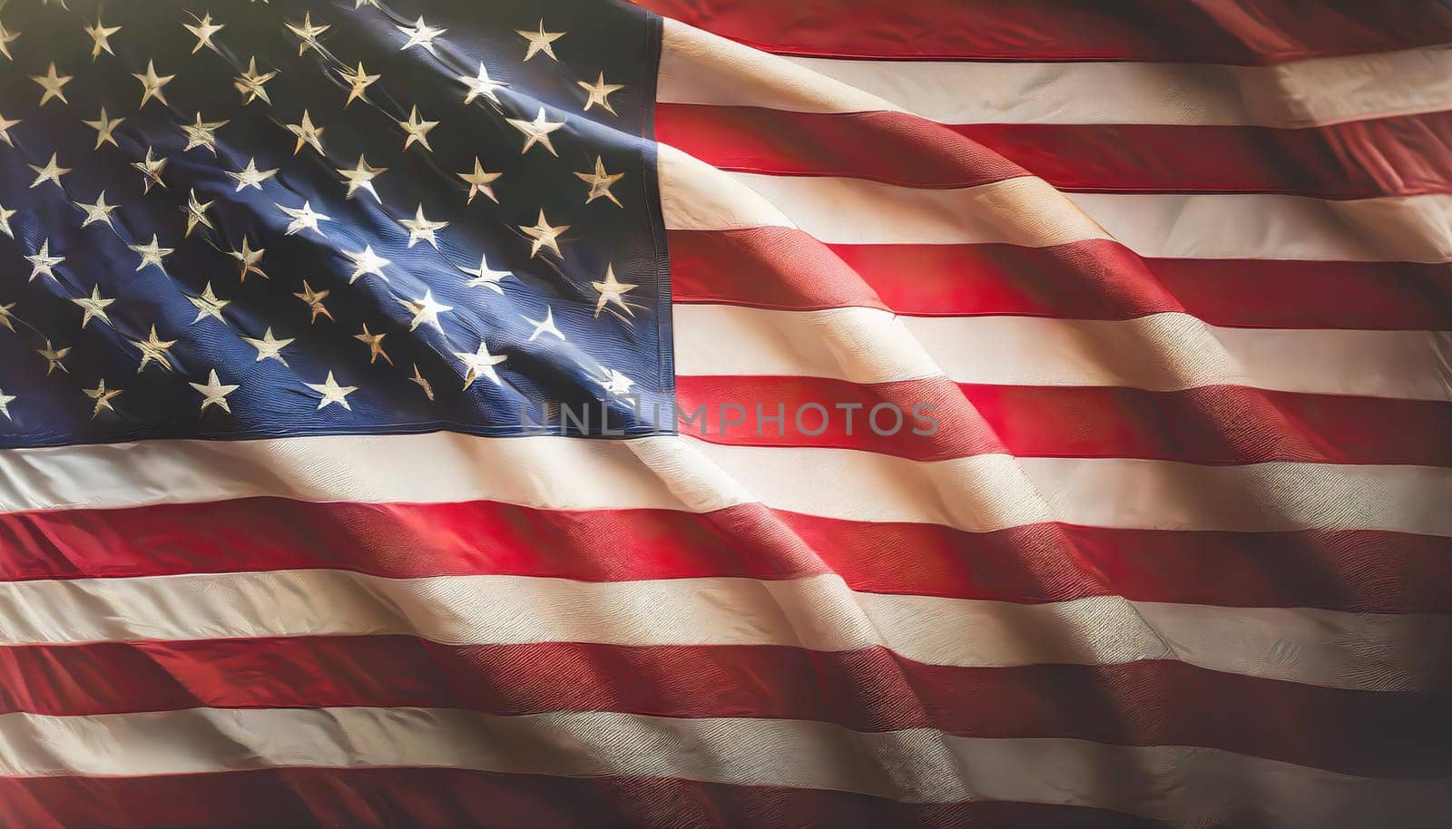 Illustration of the USA national flag