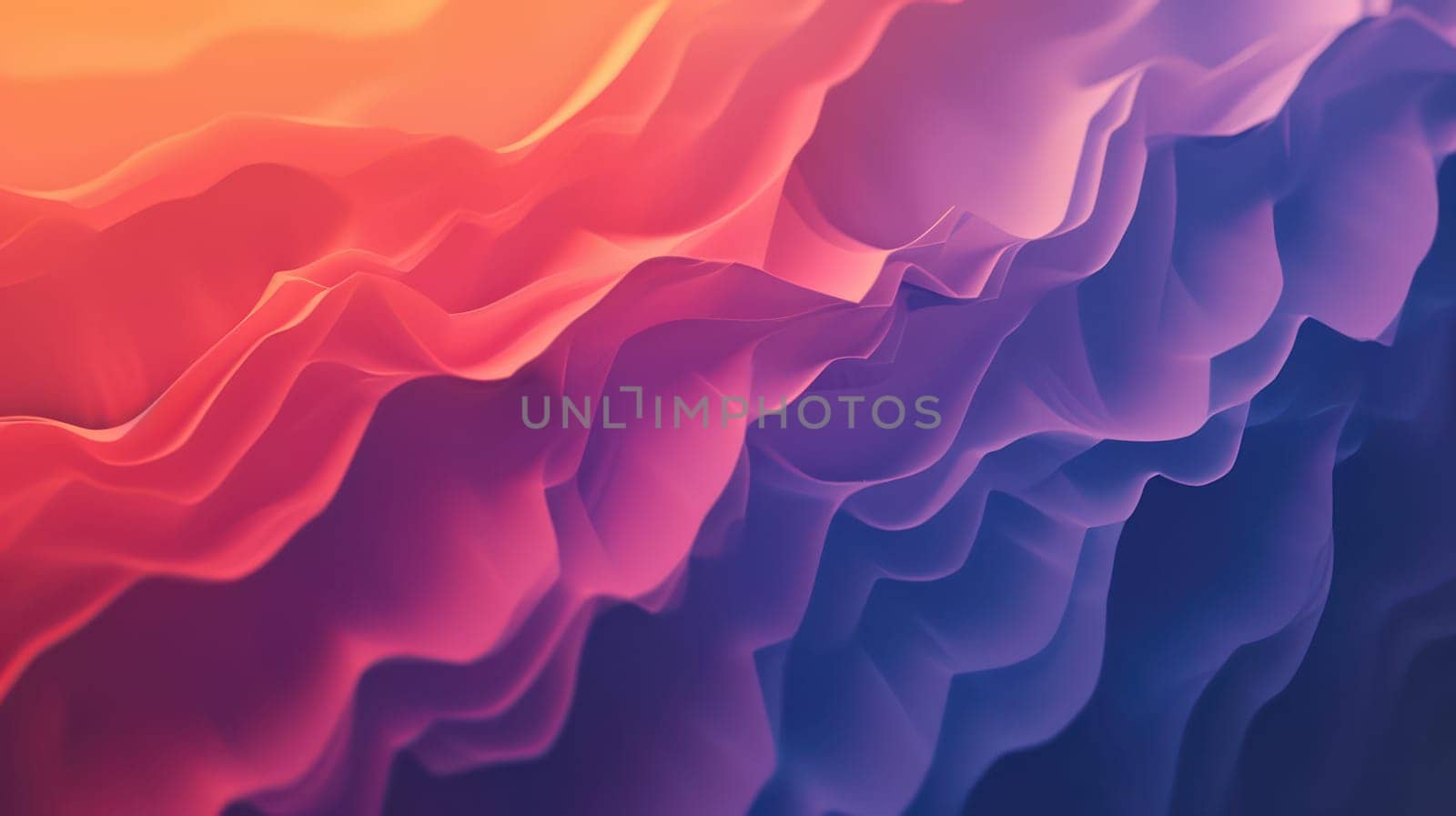 Vivid liquid glossy waves abstract background. Generative AI design