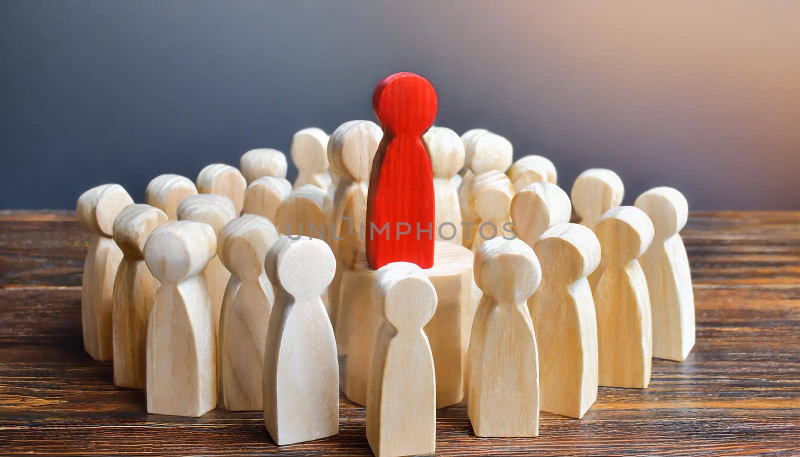 Wooden figures of people are lying on a white background. The search for the second half. Social network. Business. The concept of human resources management. Headhunters. Search for people to work