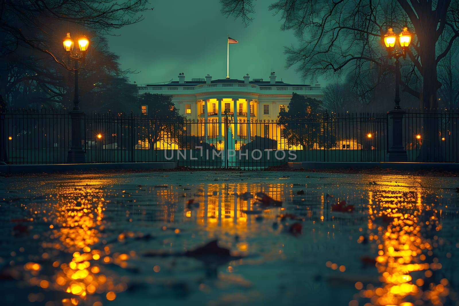 Happy President Day, The White House, Symbol of the birth of democracy in United States Of America, Generative Ai
