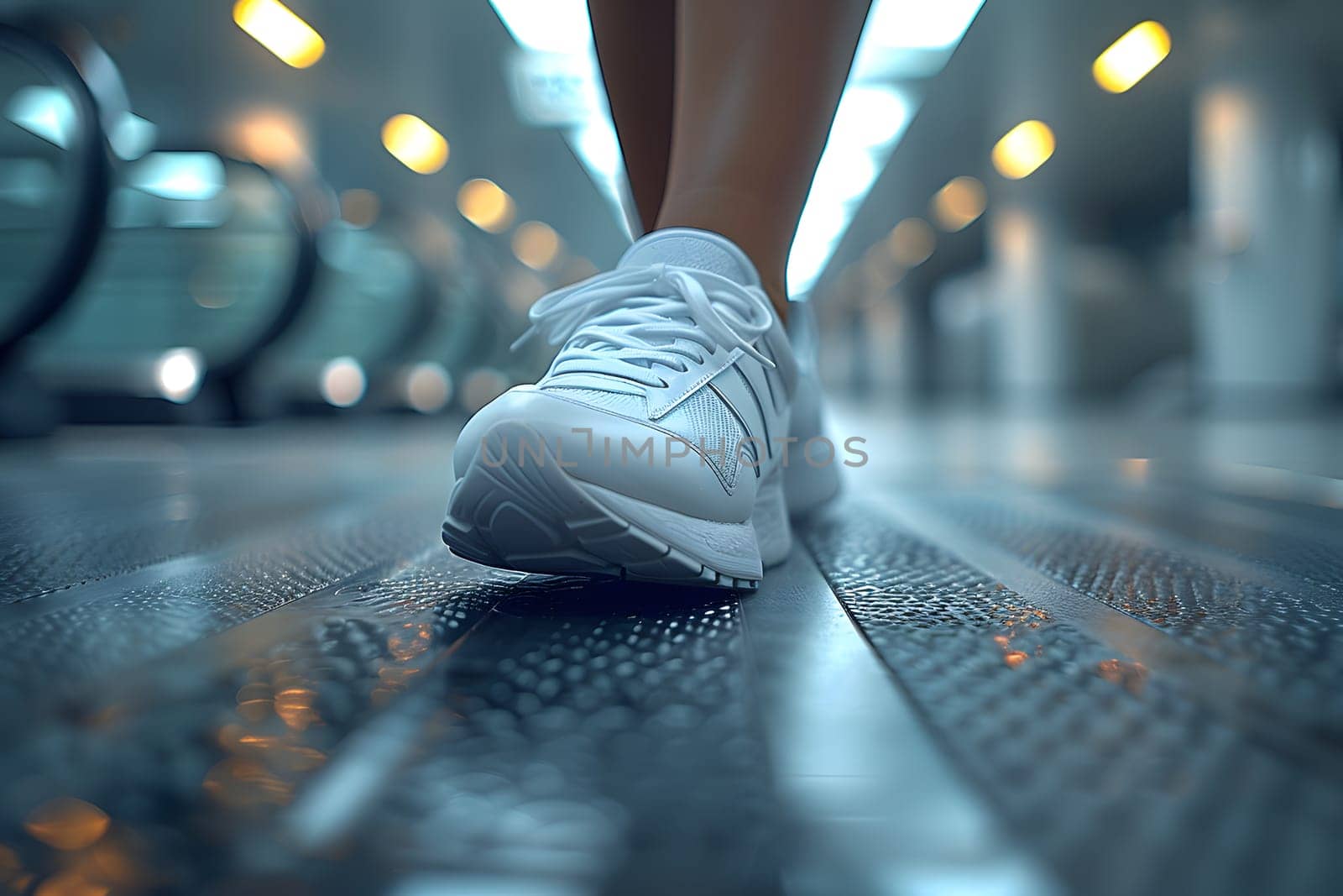 Close-up of a person's shoe while walking. Suitable for accompanying articles about the walking benefits, articles recommending places to walk for exercise, posting pictures with quotes about walking