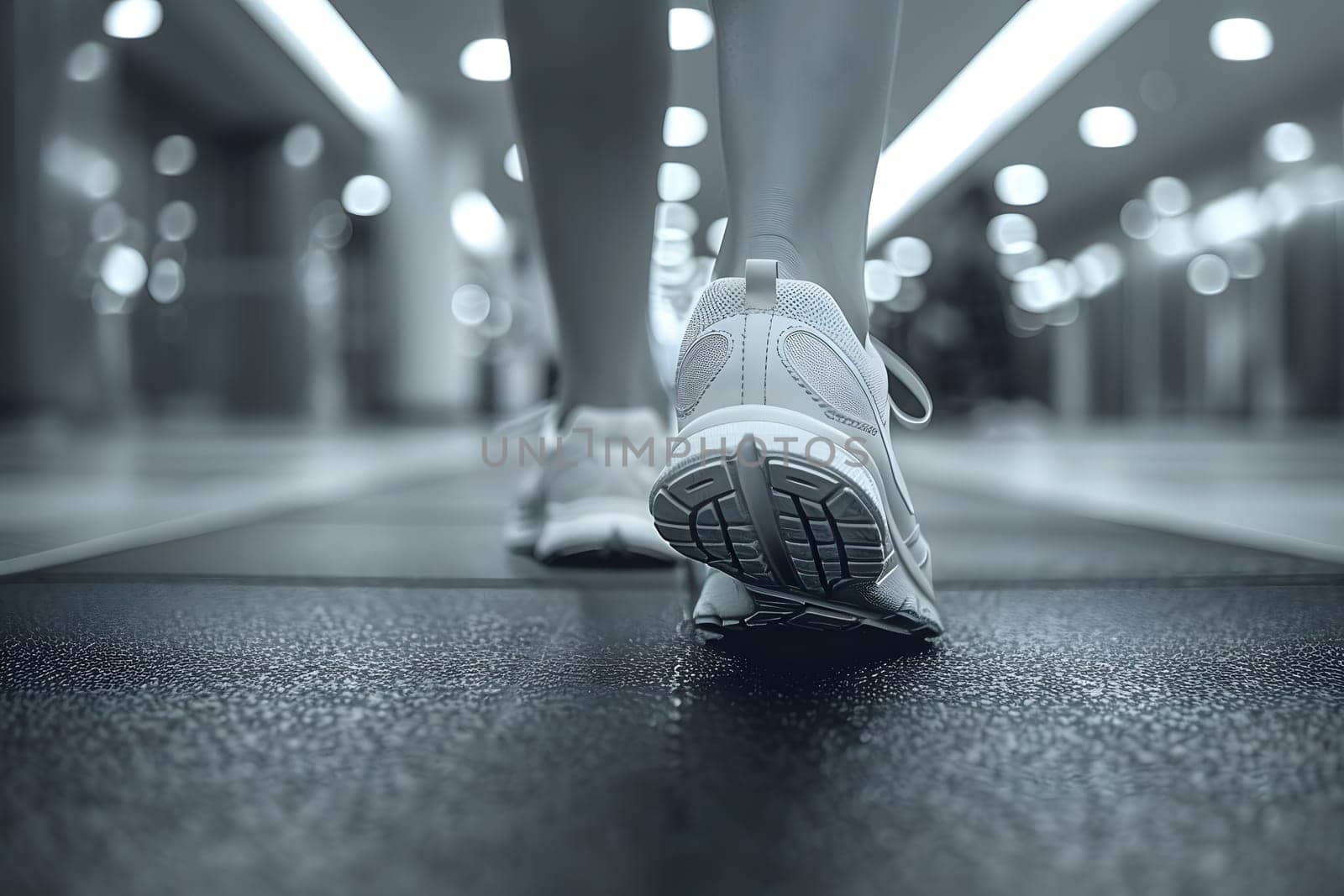 Close-up of a person's shoe while walking. Suitable for accompanying articles about the walking benefits, articles recommending places to walk for exercise, posting pictures with quotes about walking