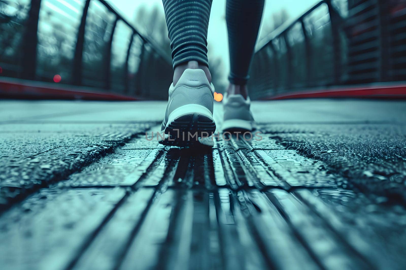 Close-up of a person's shoe while walking. Suitable for accompanying articles about the walking benefits, articles recommending places to walk for exercise, posting pictures with quotes about walking