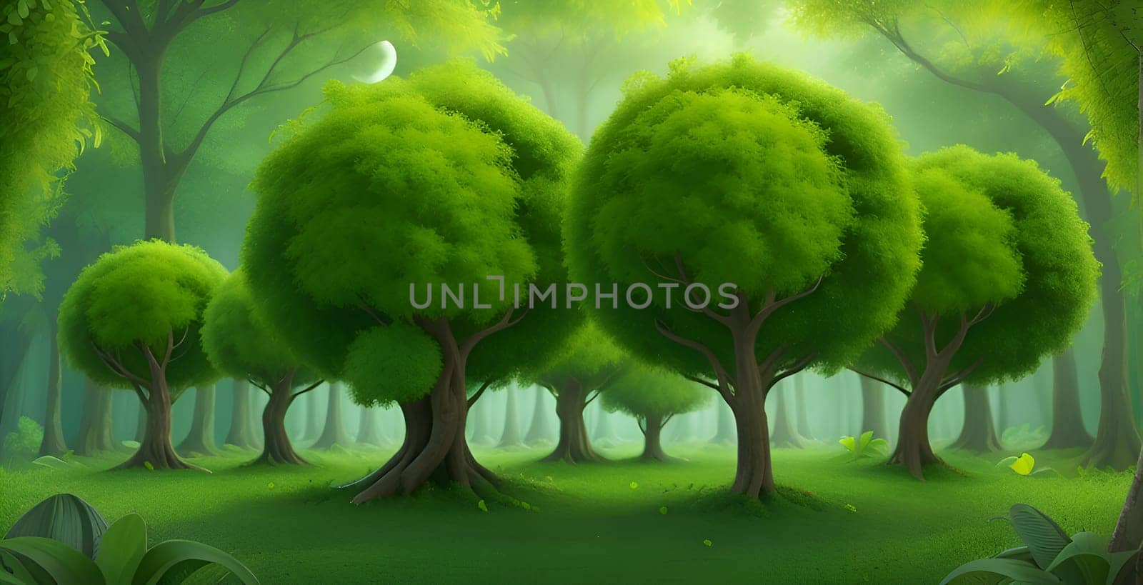Abstract green ecology conceptual image
