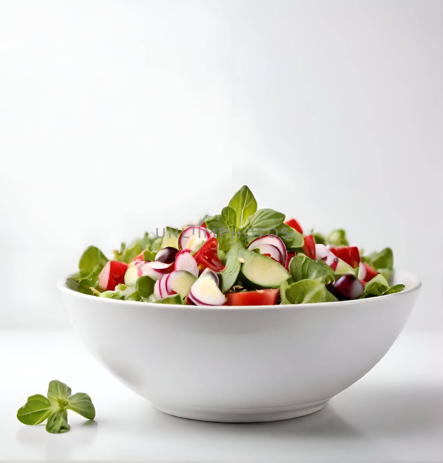 Healthy salad in the bowl