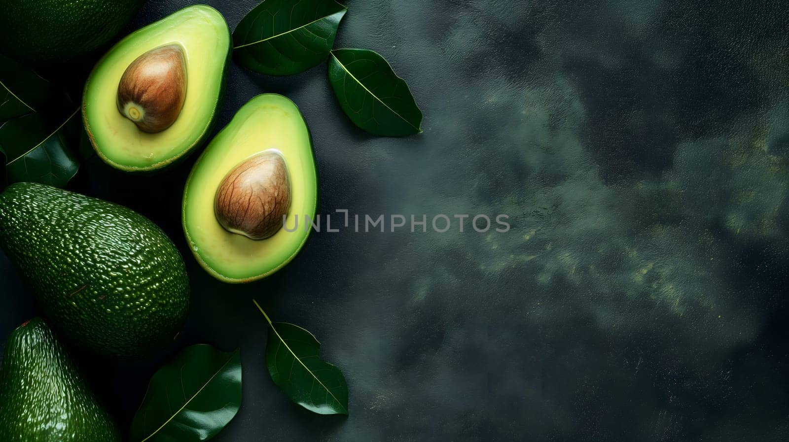 avocados straight from the market. Neural network generated image. Not based on any actual scene or pattern.