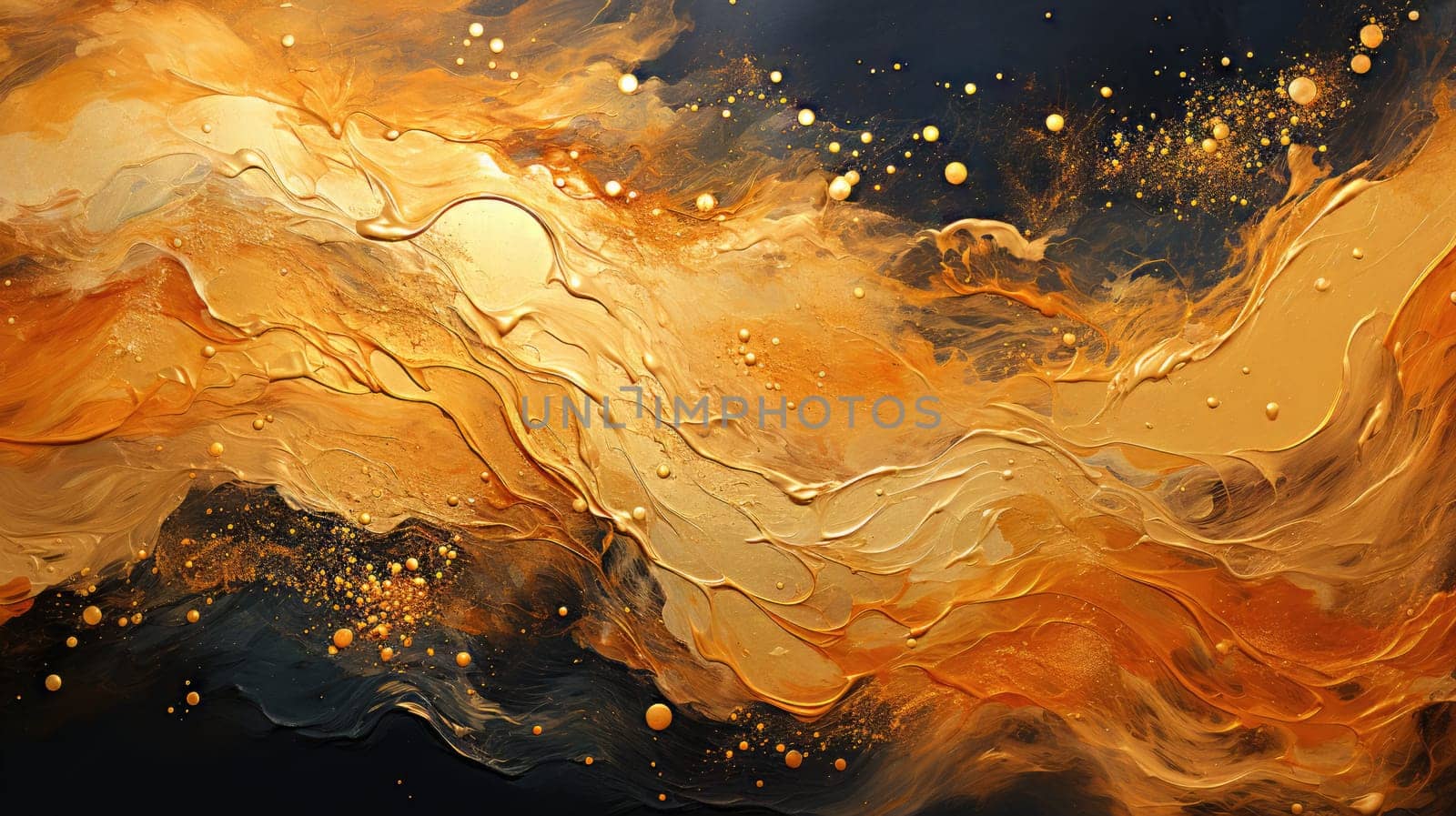 abstract wave ocrean painting background, ai