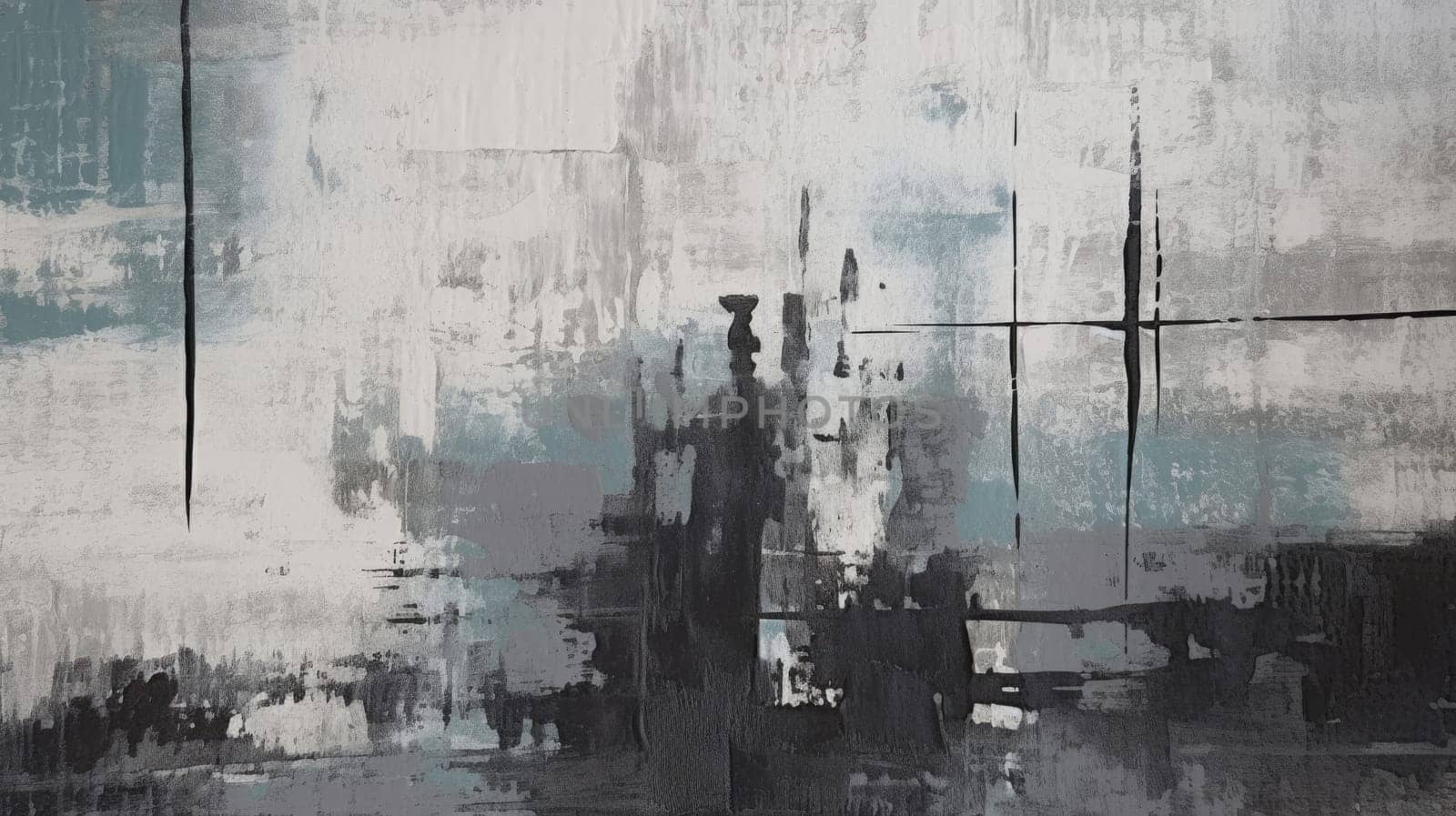 abstract grunge old vintage paint textures on wall, ai
