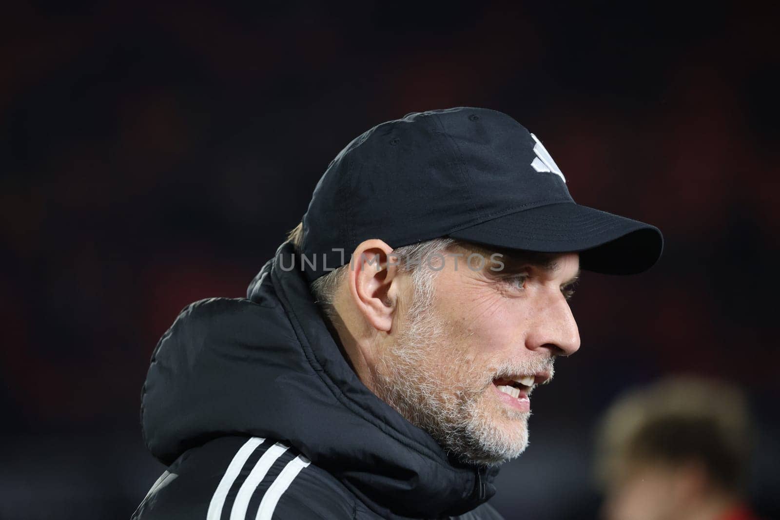 Coach Thomas Tuchel (FC Bayern Munich) at the match of the 1st FBL: 23-24: 24. Sptg. SC Freiburg - FC Bayern Munich  DFL REGULATIONS PROHIBIT ANY USE OF PHOTOGRAPHS AS IMAGE SEQUENCES AND/OR QUASI-VIDEONann  Photo: Joachim Hahne/johapress