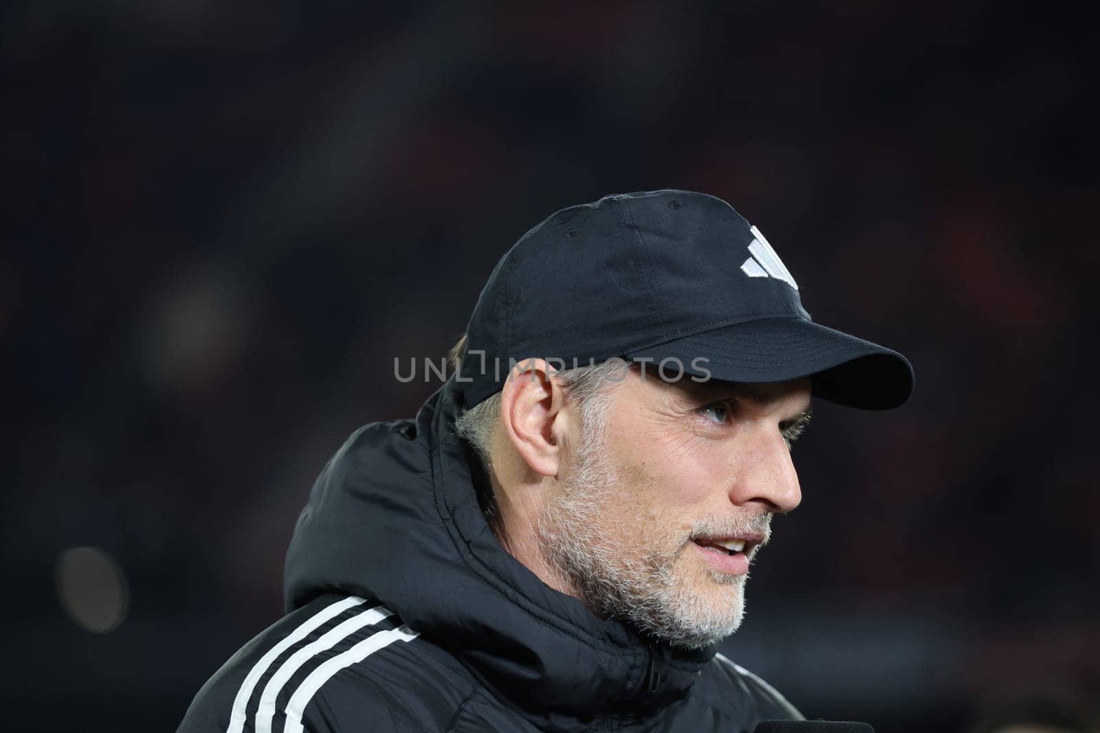 Bayern coach Thomas Tuchel at the match of the 1st FBL: 23-24: 24. Sptg. SC Freiburg - FC Bayern Munich  DFL REGULATIONS PROHIBIT ANY USE OF PHOTOGRAPHS AS IMAGE SEQUENCES AND/OR QUASI-VIDEONann  Photo: Joachim Hahne/johapress