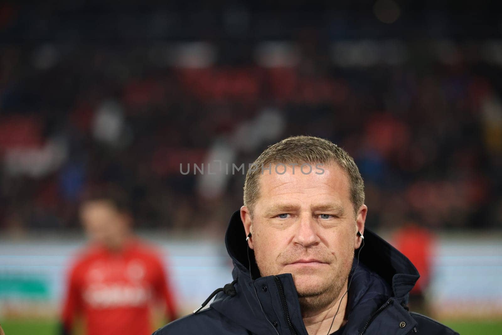 Max Eberl (Sporting Director FC Bayern Munich) at the match of the 1st FBL: 23-24: 24. Sptg. SC Freiburg - FC Bayern Munich  DFL REGULATIONS PROHIBIT ANY USE OF PHOTOGRAPHS AS IMAGE SEQUENCES AND/OR QUASI-VIDEONann  Photo: Joachim Hahne/johapress