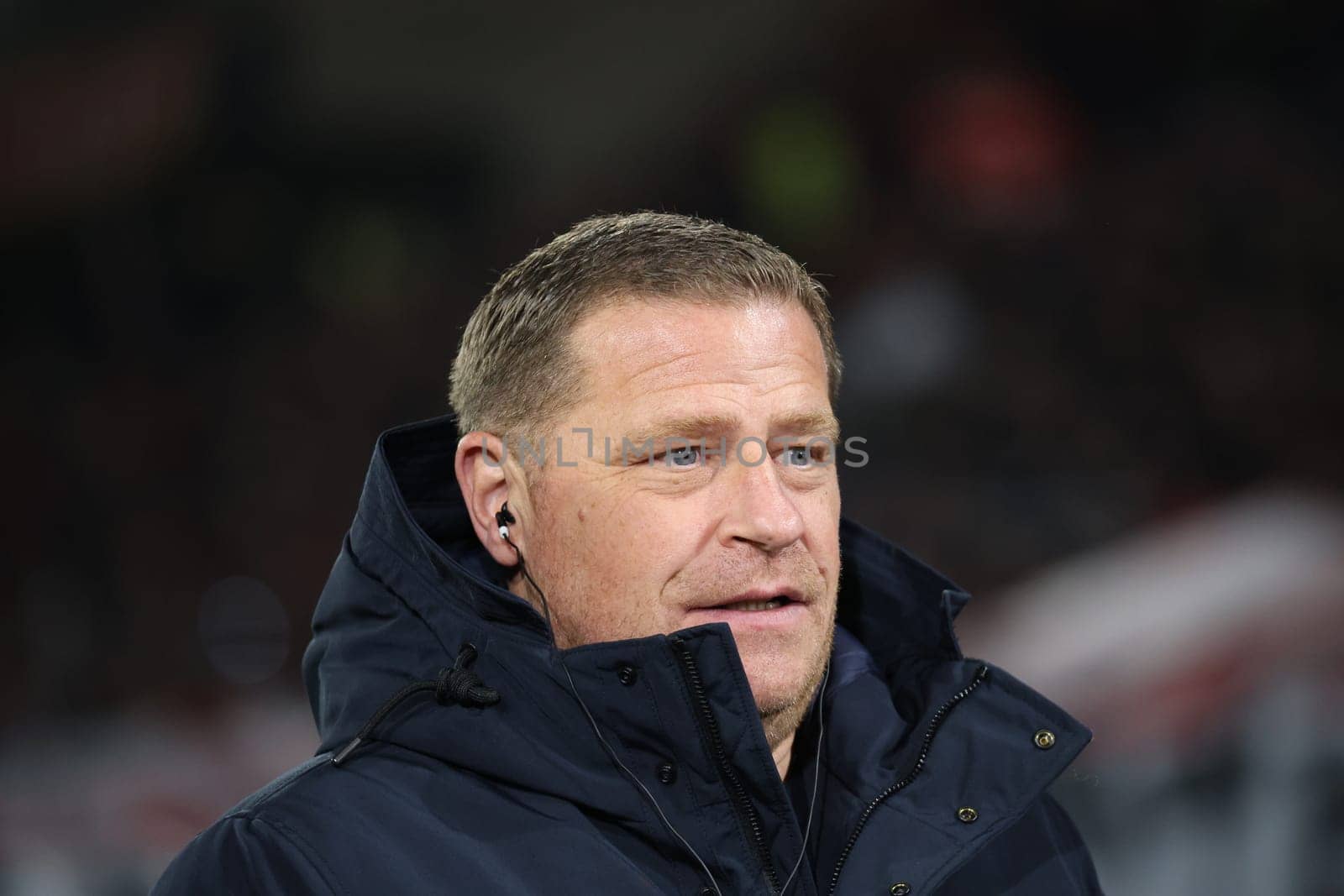 Max Eberl (Sporting Director FC Bayern Munich) at the match of the 1st FBL: 23-24: 24. Sptg. SC Freiburg - FC Bayern Munich  DFL REGULATIONS PROHIBIT ANY USE OF PHOTOGRAPHS AS IMAGE SEQUENCES AND/OR QUASI-VIDEONann  Photo: Joachim Hahne/johapress